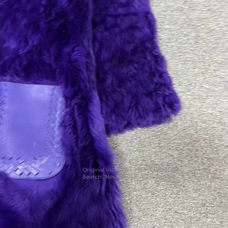 Fendi Fendi Purple fur coat, fur and leather integrated Size XS / US 0-2 / IT 36-38 - 2 Thumbnail