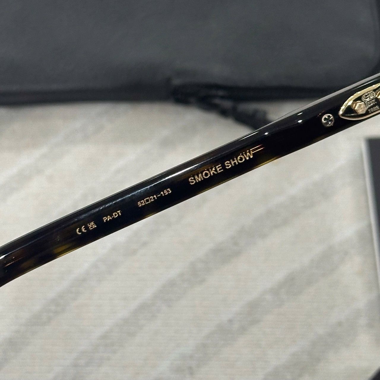 Chrome Hearts CHROME HEARTS SMOKE SHOW PALE ALE - DARK TORTOISE Size ONE SIZE - 9 Thumbnail