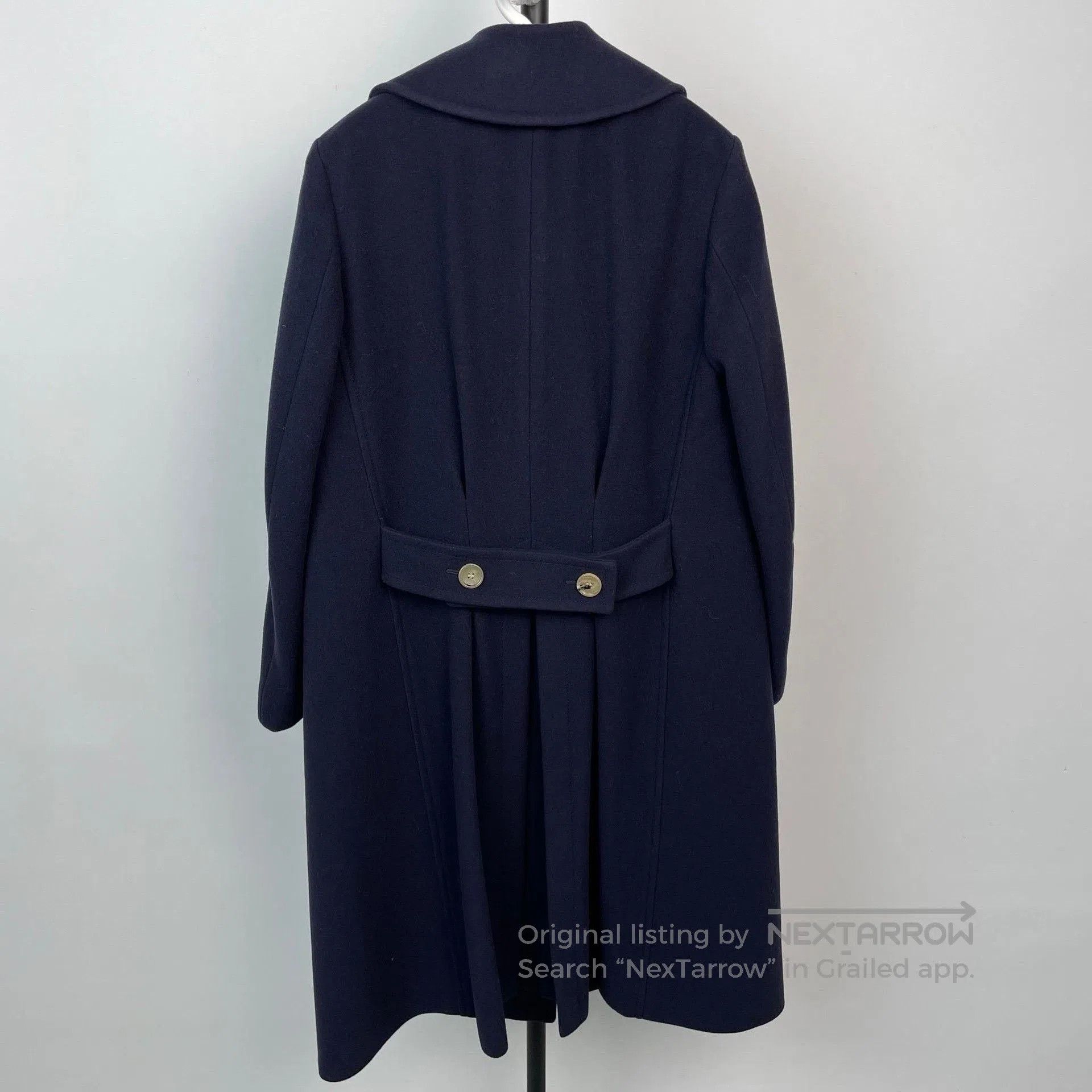 Gucci Gucci Navy Double-Breasted Mid-Length Coat. Size S / US 4 / IT 40 - 2 Thumbnail