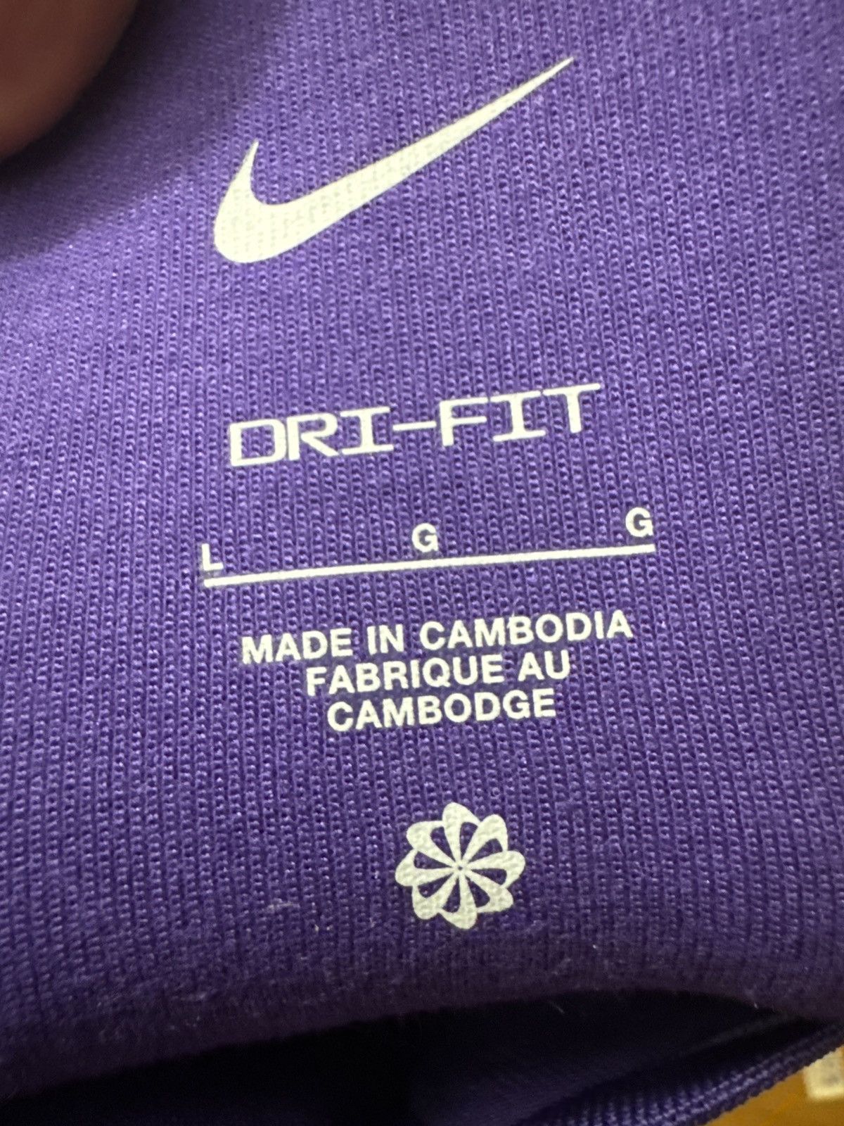 Nike Nike Dri-FIT Purple White Long Sleeve Shirt Men’s Large NWT Size US L / EU 52-54 / 3 - 6 Thumbnail