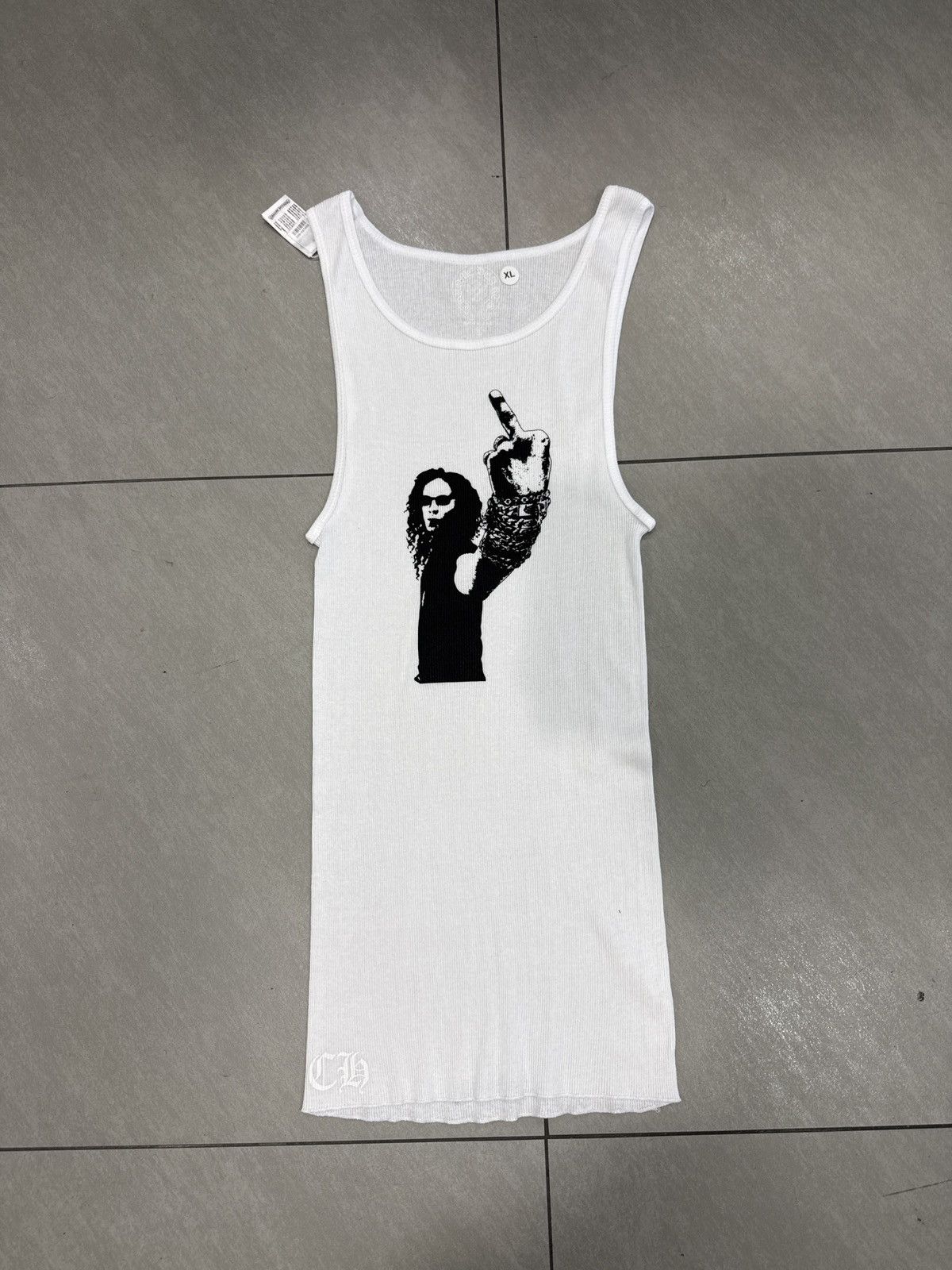 Chrome Hearts Chrome Hearts Richard Stark Middle Finger Tank Top Size US XL / EU 56 / 4 - 1 Thumbnail