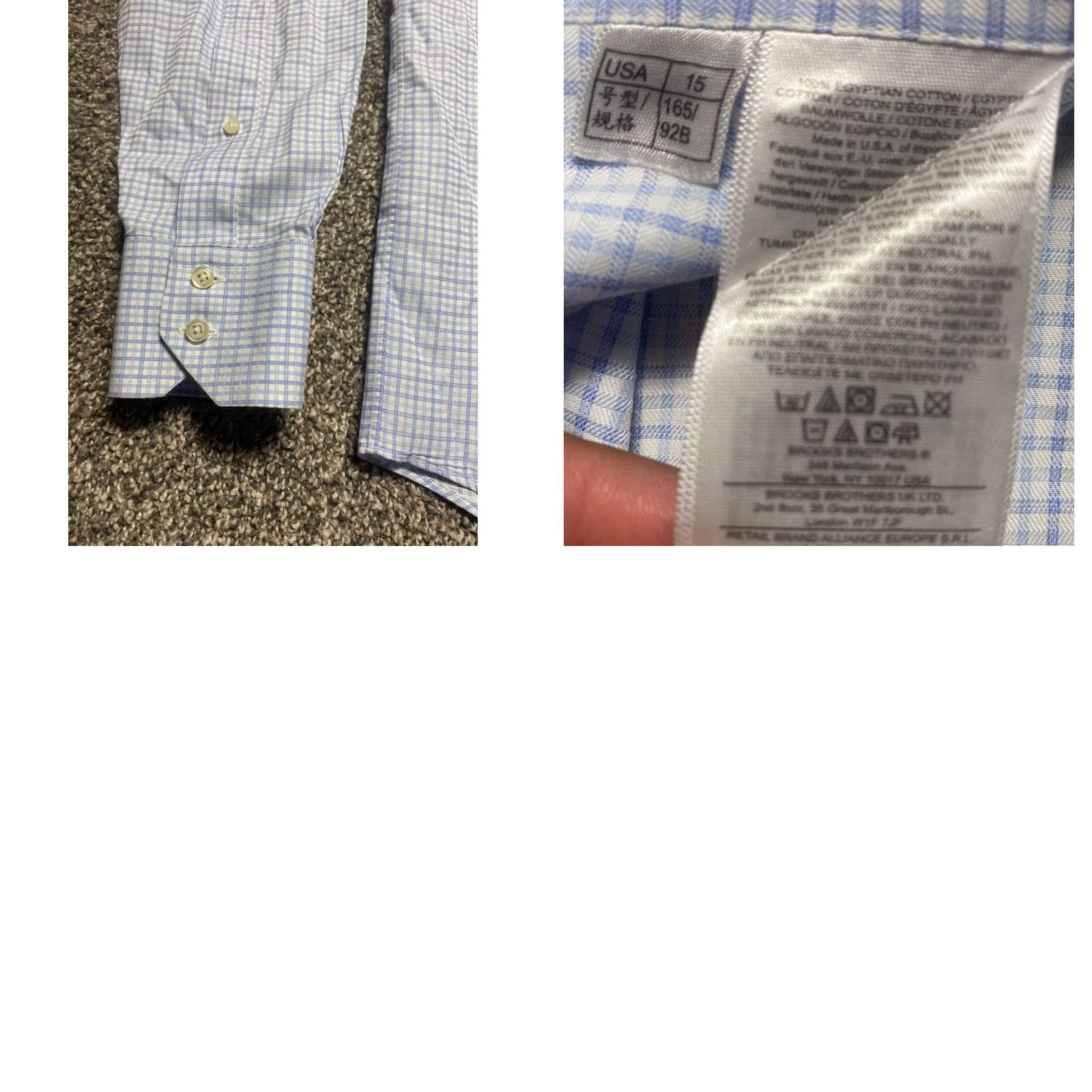 Brooks Brothers VINTAGE Brooks Brothers Makers and Merchants Madison Shirt 15-35 Blue Check Made In USA Size US M / EU 48-50 / 2 - 8 Thumbnail