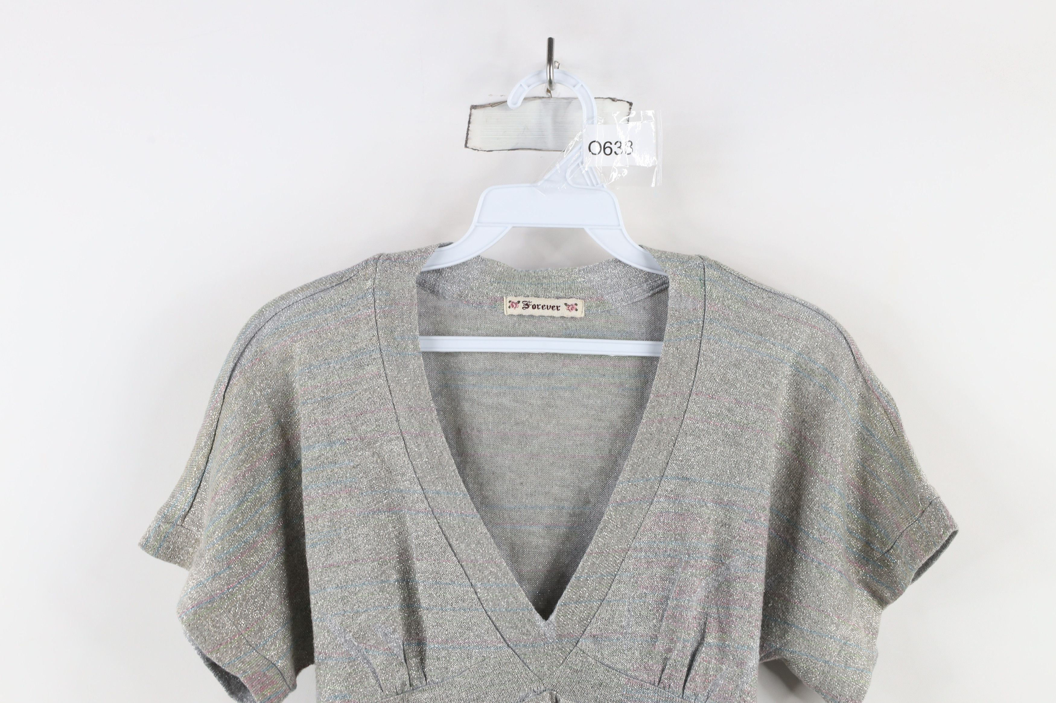 Vintage Vintage 90s Forever 21 Metallic Babydoll Bella Shirt USA Size M / US 6-8 / IT 42-44 - 2 Thumbnail