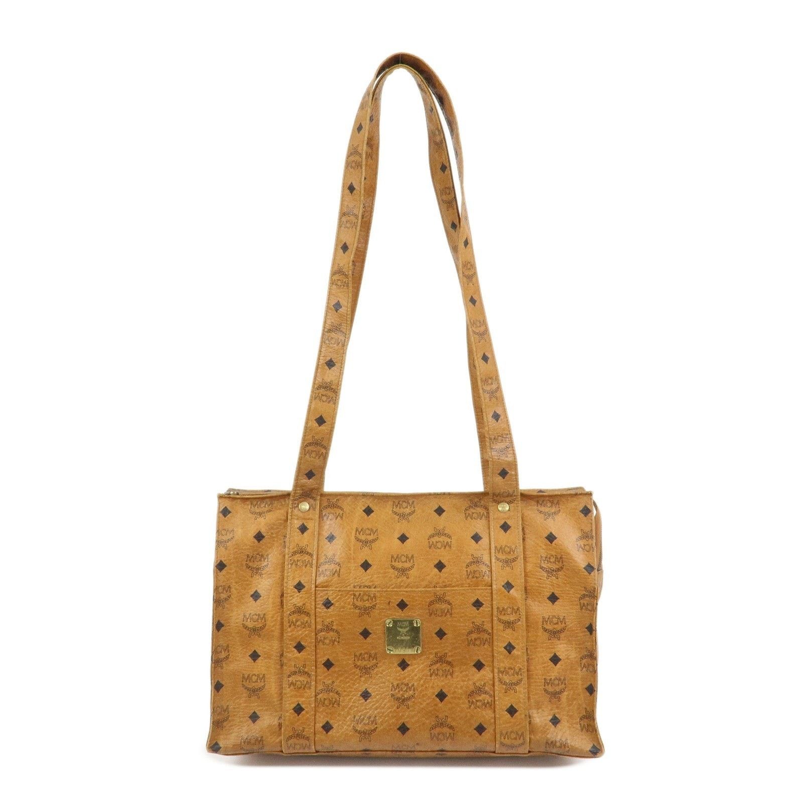 MCM MCM Visetos Coated Canvas Shoulder Bag Brown Size ONE SIZE - 1 Thumbnail