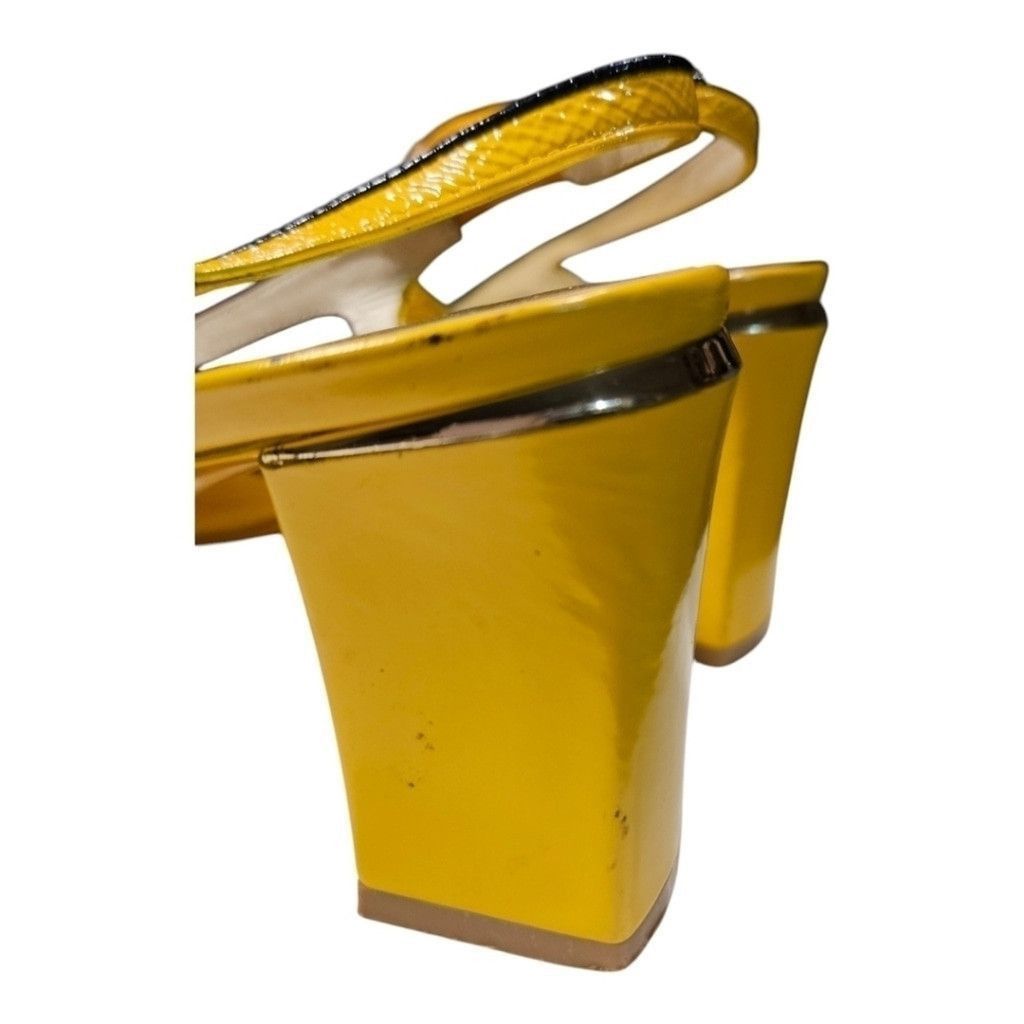 Marc Jacobs Marc Jacobs Yellow Slingback Heels Size 39.5 Size US 7.5 / IT 37.5 - 13 Thumbnail