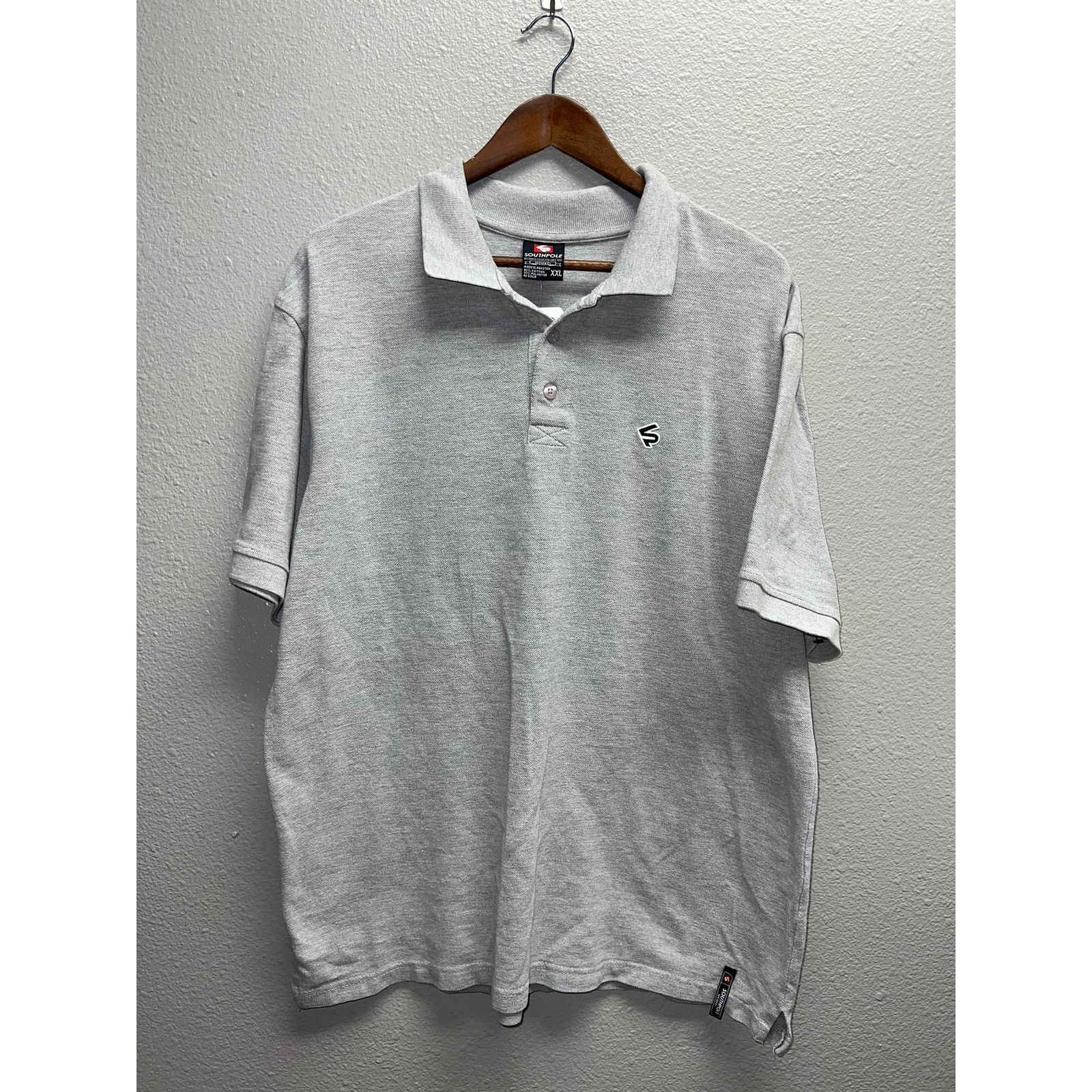 Southpole Y2K Southpole Gray Polo Shirt South Pole Top Mens XL Size US XL / EU 56 / 4 - 1 Thumbnail