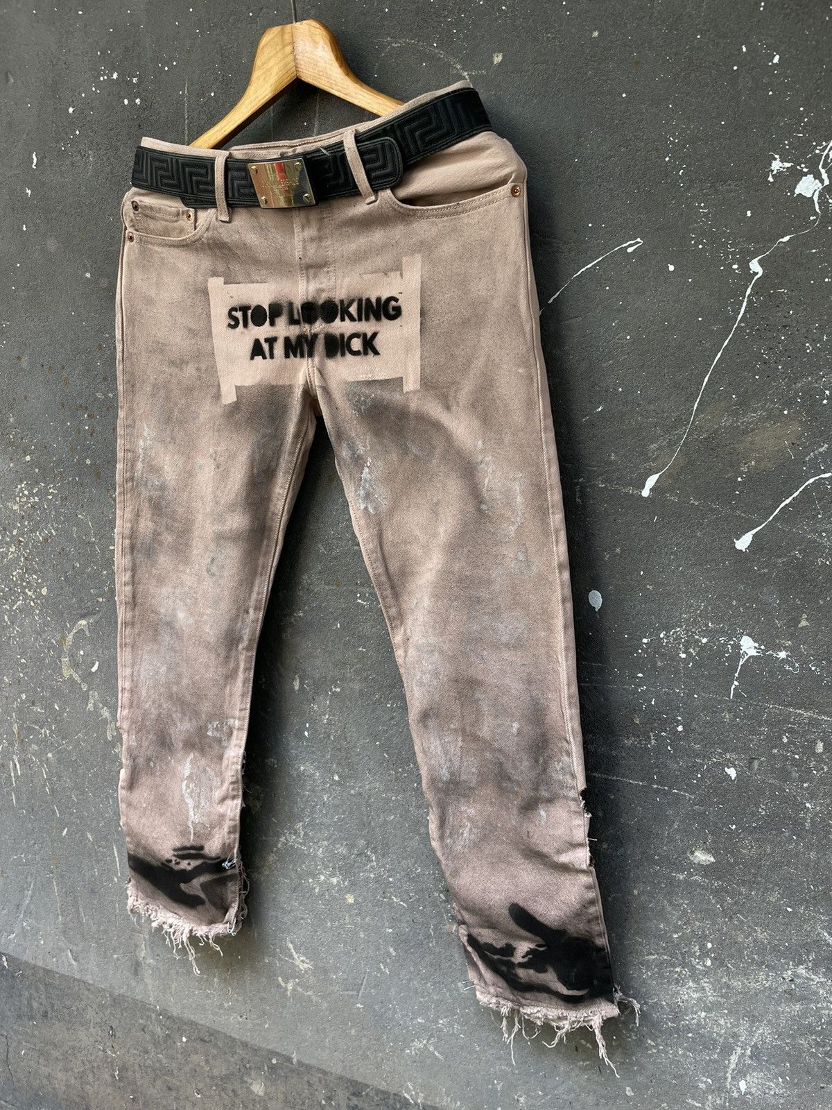 Levi's Levi’s Custom Y2K Denim Jeans Opium Distressed Works Fade Size US 30 / EU 46 - 9 Thumbnail