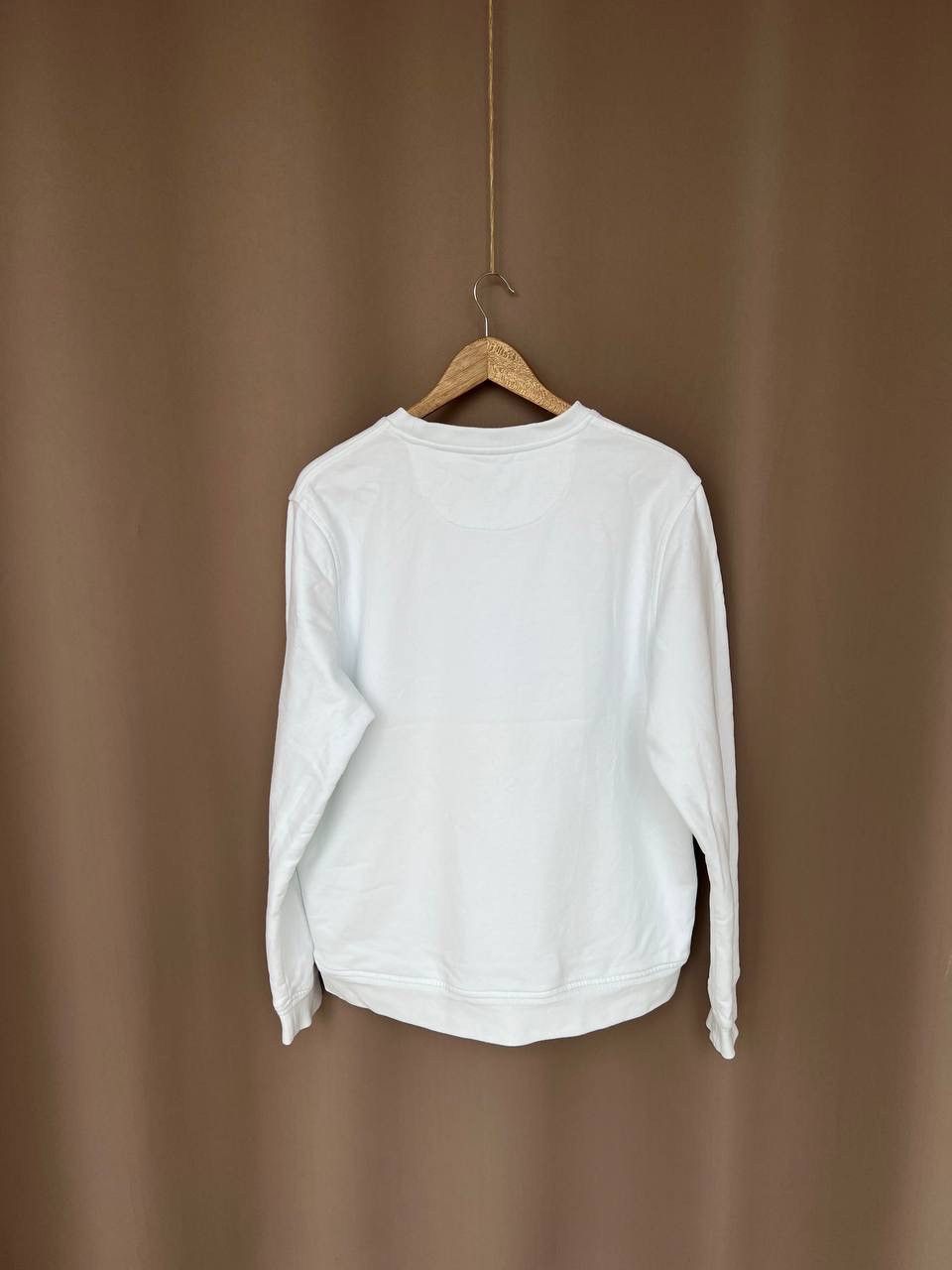 Belstaff Belstaff Men's Patch Crew Sweater Size XL/L White Sweatshirt Size US XL / EU 56 / 4 - 7 Thumbnail