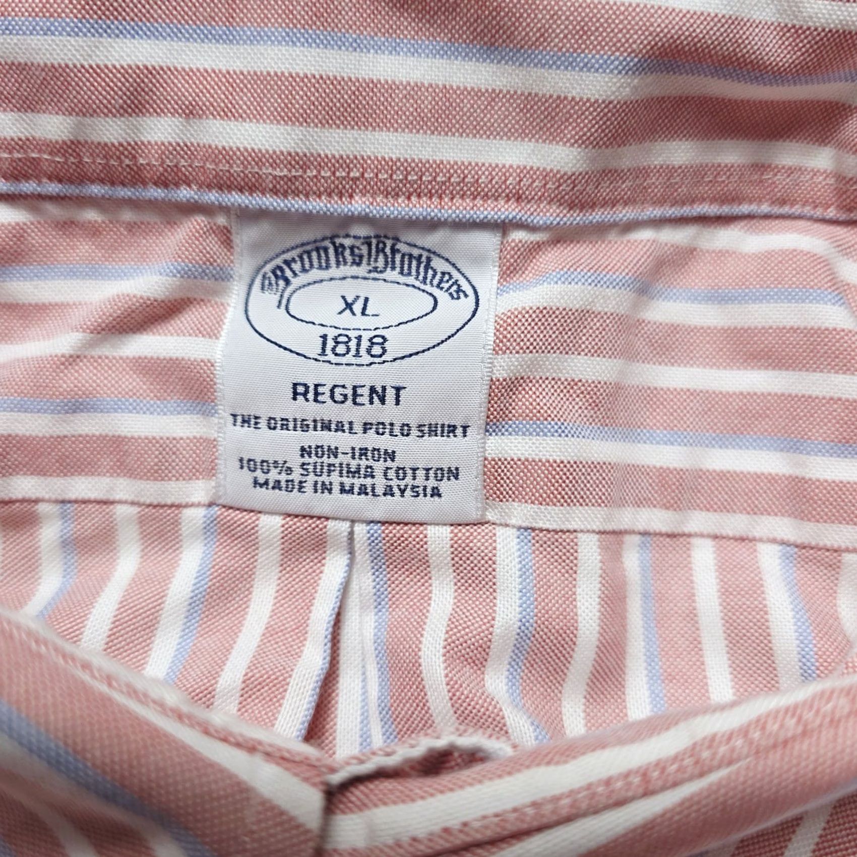 Brooks Brothers Brooks Brothers Regent 1818 Shirt XL Pink Cotton Striped Non Iron Button Up Men Size US XL / EU 56 / 4 - 3 Thumbnail