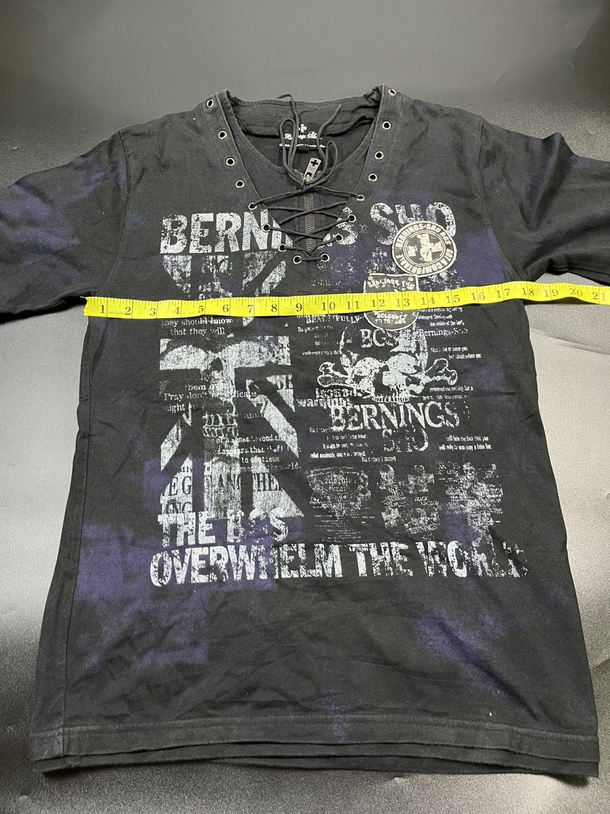 If Six Was Nine × Japanese Brand × Le Grande Bleu (L.G.B.) Japanese Bernings sho Skulls Cross double layers Size US M / EU 48-50 / 2 - 11 Thumbnail