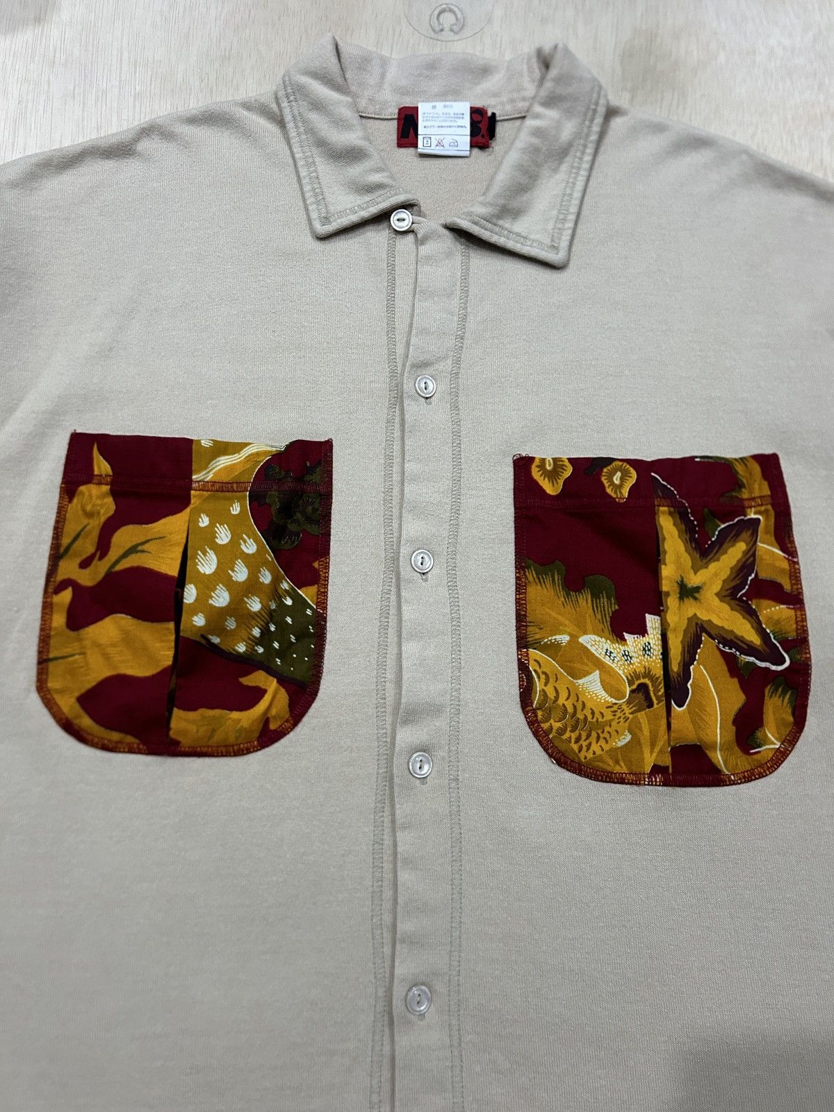 If Six Was Nine × Japanese Brand × Le Grande Bleu (L.G.B.) Vintage NAB Japan Mix Graphics Button Ups Size US L / EU 52-54 / 3 - 2 Thumbnail