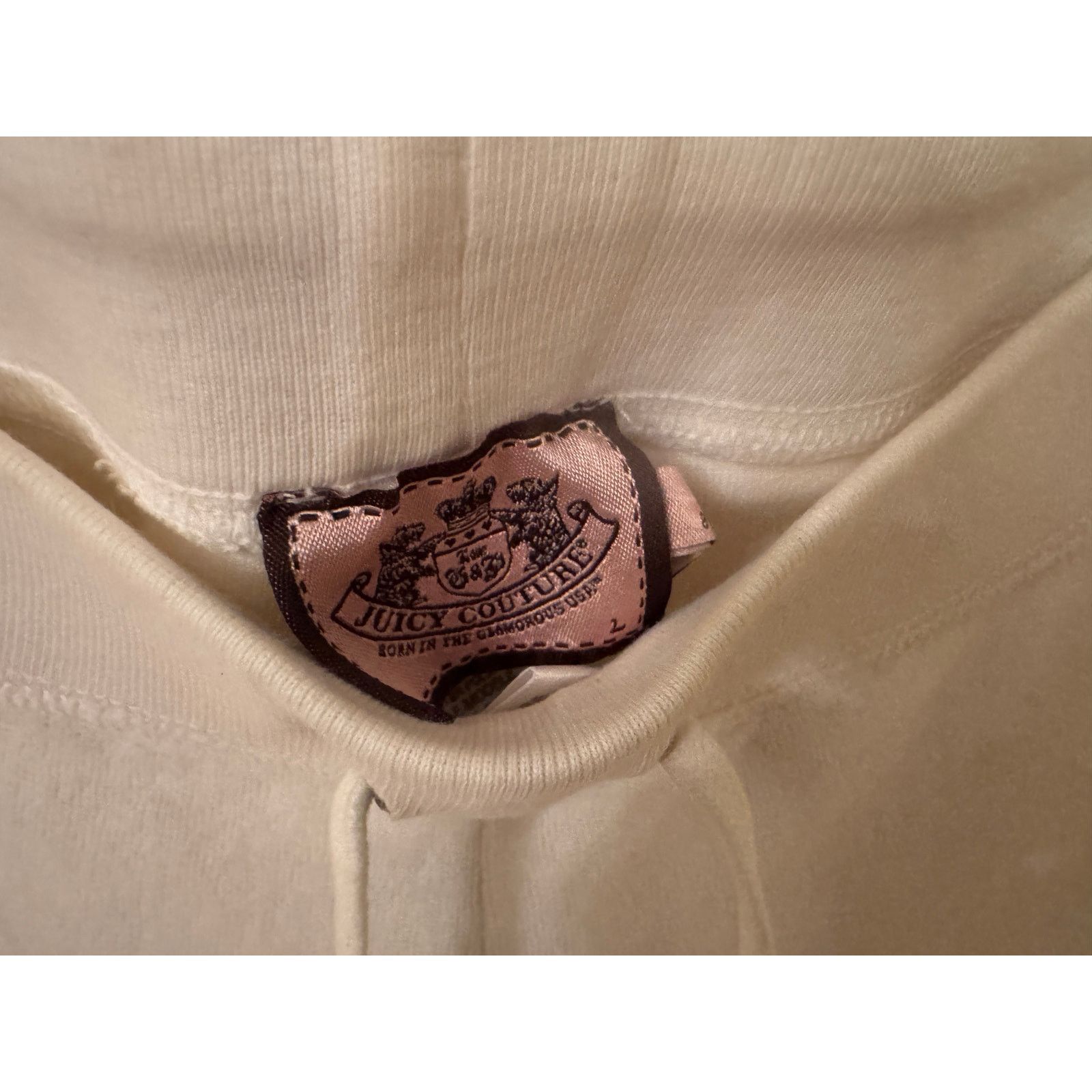 Juicy Couture Vintage Juicy Couture White Velour Pants Ladies Large Size 34" / US 12 / IT 48 - 3 Thumbnail