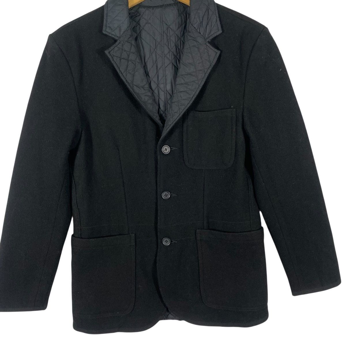 Levi's Levis Reversible Black Wool Blazer Quilted Jacket S Size Size US S / EU 44-46 / 1 - 4 Thumbnail