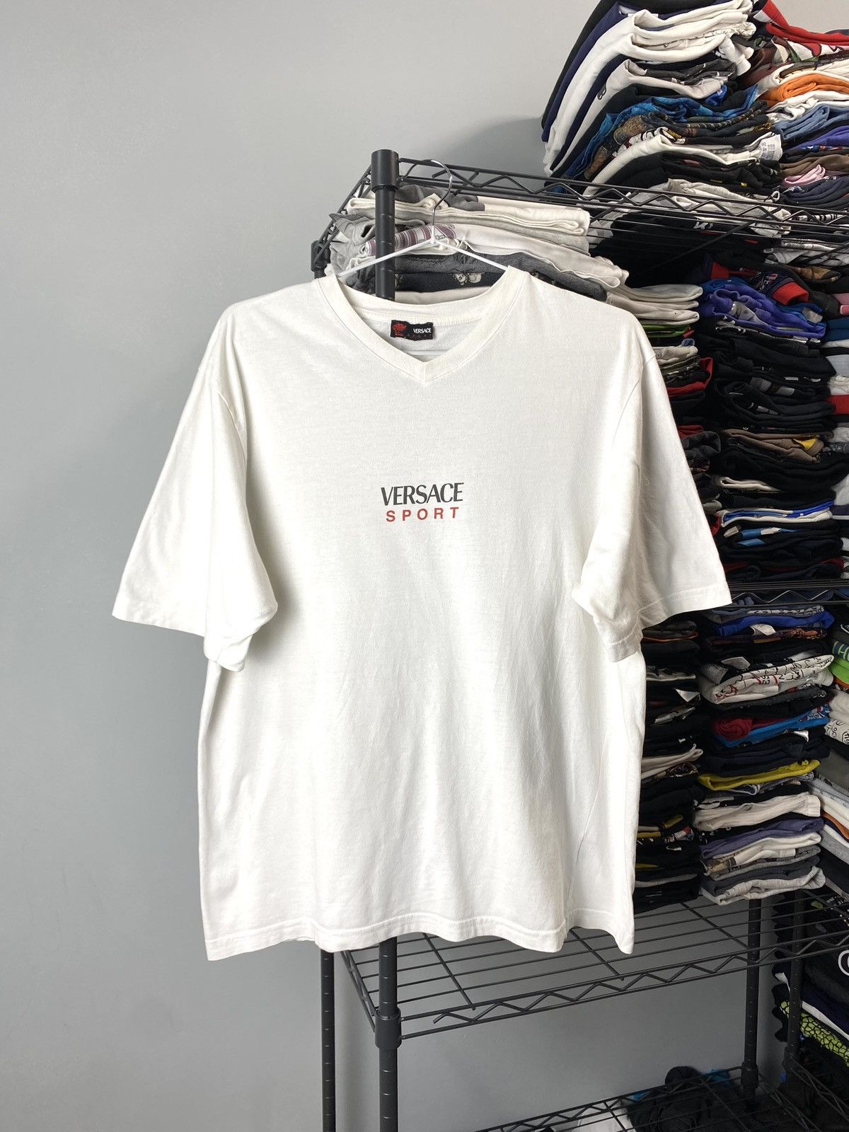 Archival Clothing Versace Vintage Rare Vintage 1990 s Versace Sport T Shirt Archive Medusa Grailed