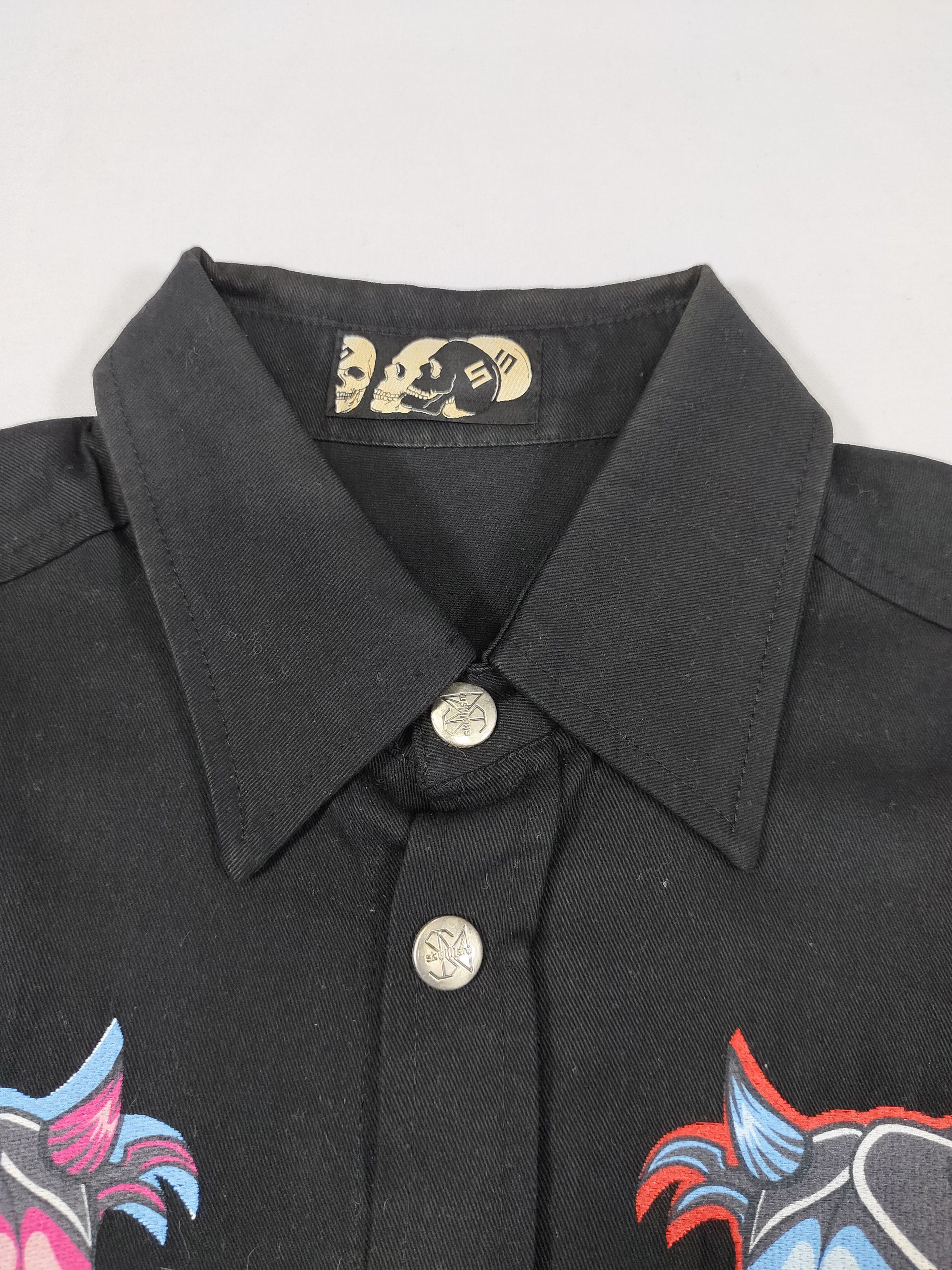 Seditionaries 00s Skullism Archive Japanese Geisha Oni Pacth Cropped Shirt Size US M / EU 48-50 / 2 - 10 Thumbnail