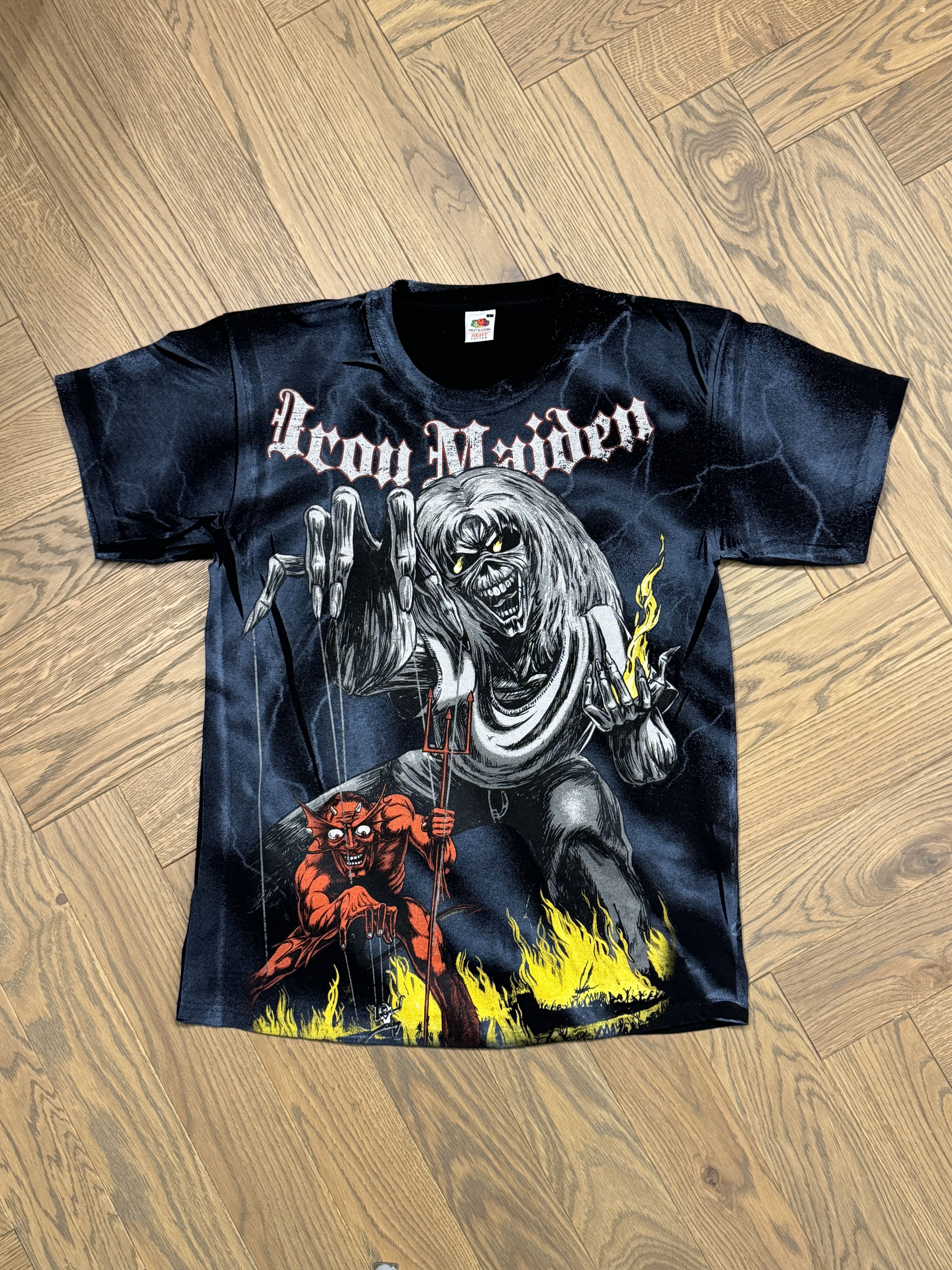 Fruit Of The Loom Iron Maiden Number of the Beast vintage tshirt Size US L / EU 52-54 / 3 - 1 Thumbnail