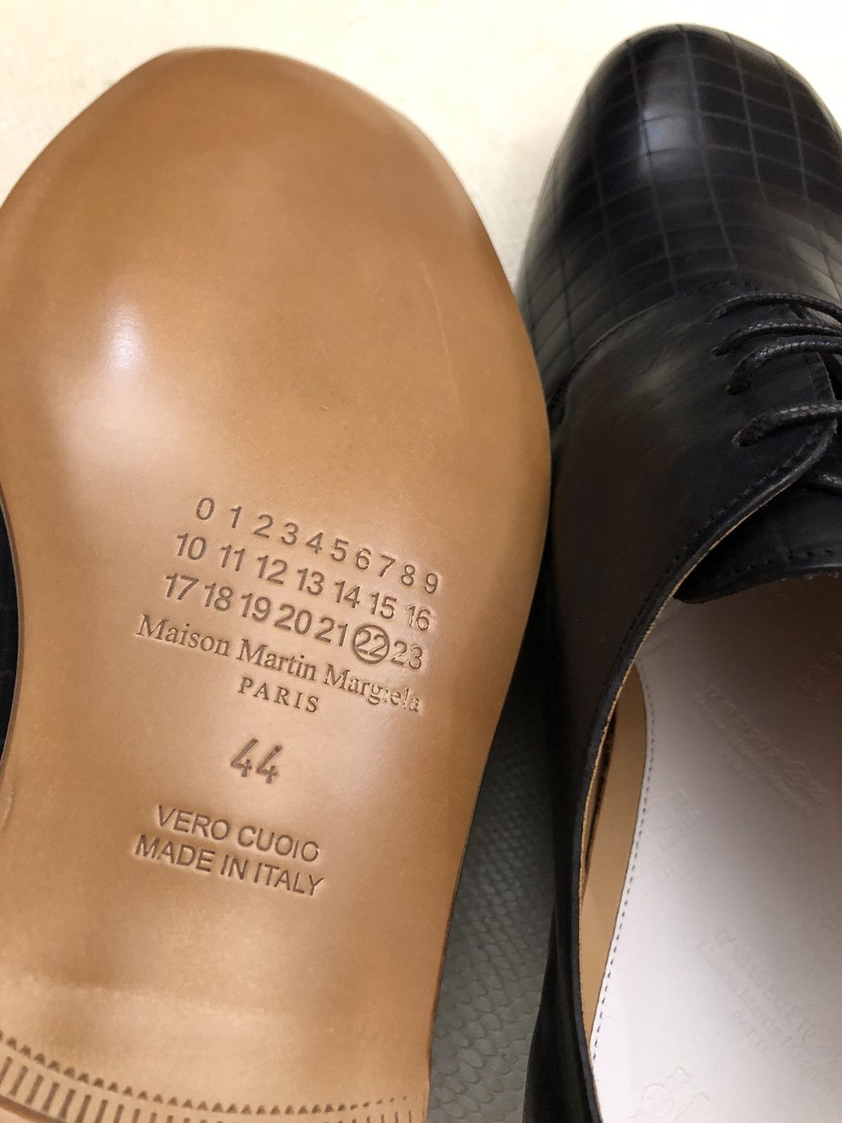 Maison Margiela Maison Margiela 22 🇮🇹 black matrix laser cut derby 44 NEW Size US 11 / EU 44 - 9 Thumbnail