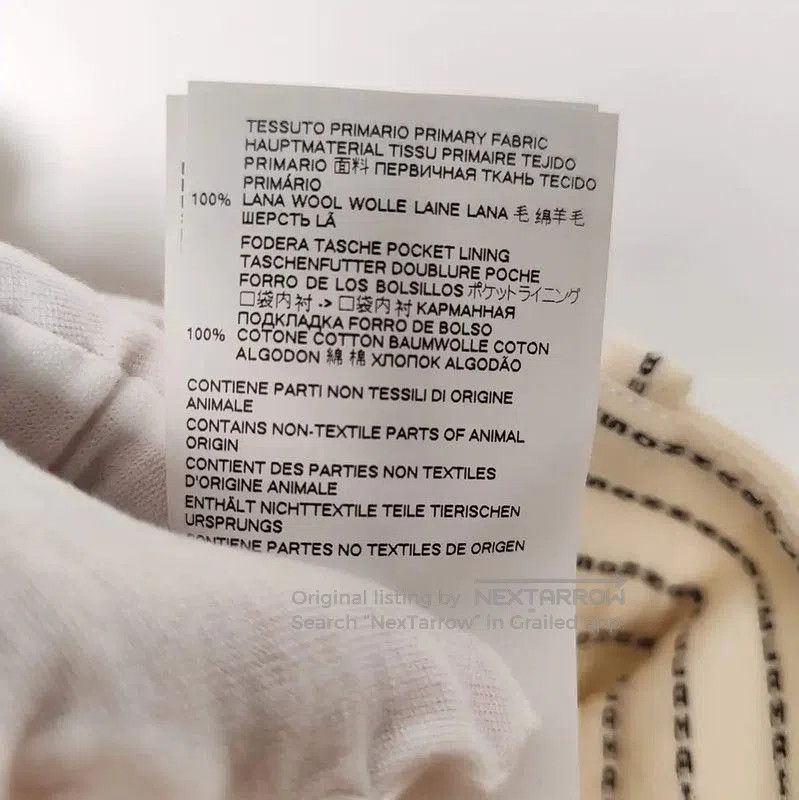 Maison Margiela Maison Margiela Cream Wool Wide-Leg Trousers . Size 27" / US 4 / IT 40 - 5 Thumbnail