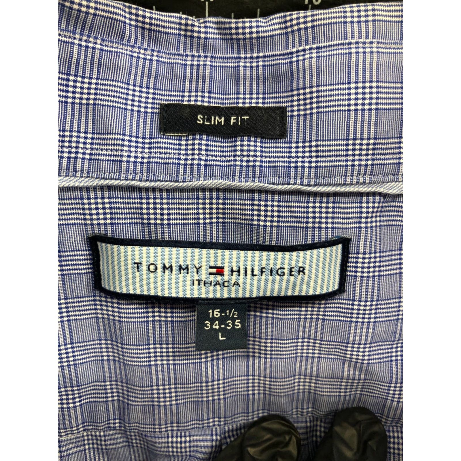Tommy Hilfiger Tommy Hilfiger Slim Fit Shirt L Blue Mens Long Sleeve Button-Down Collar Size US L / EU 52-54 / 3 - 6 Thumbnail
