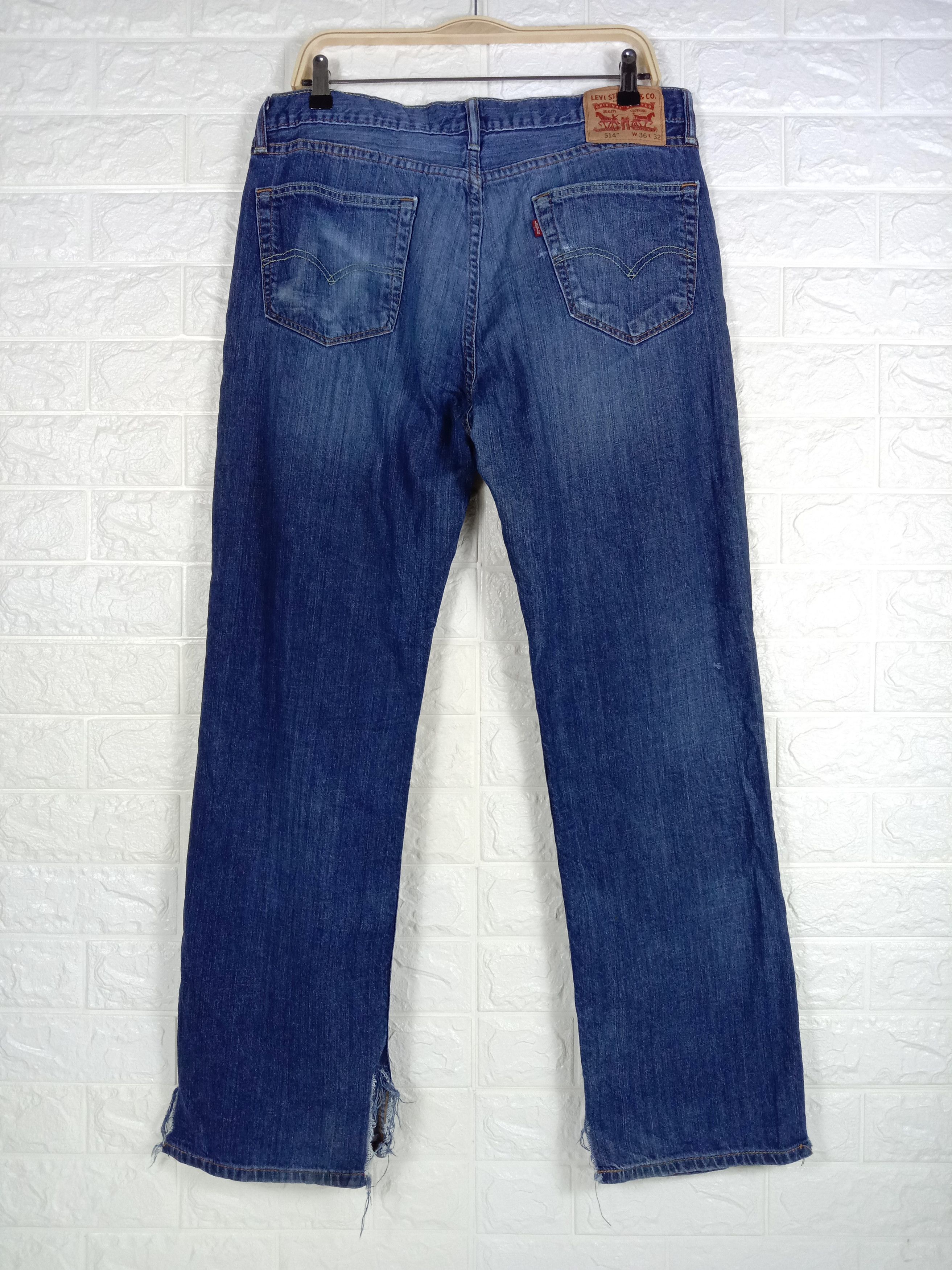 Levi's Vintage Levi’s 514 Jeans Blue Wash Distressed Denim Size US 36 / EU 52 - 5 Thumbnail