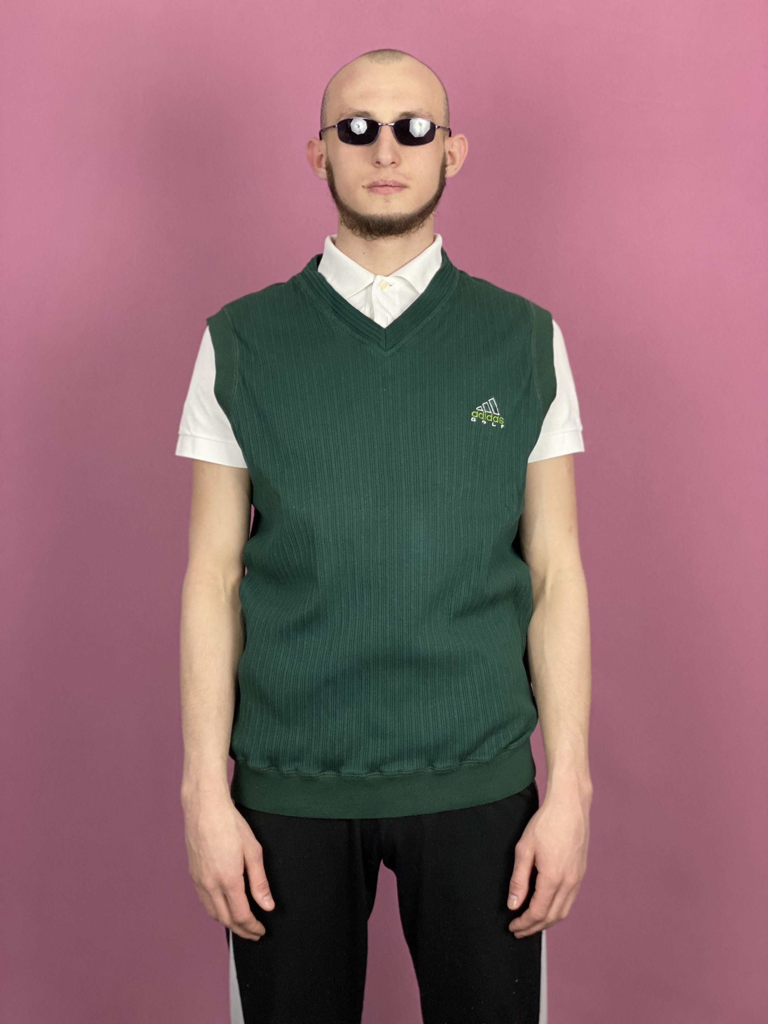 Adidas × Vintage 90s Adidas Golf Vintage Men's Vest Sweater - XL Size US XL / EU 56 / 4 - 1 Thumbnail