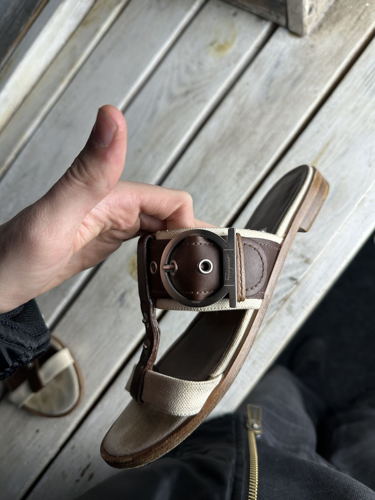 Salvatore Ferragamo RARE❗️Salvatore Ferragamo Women Shoes slides sandals Size US 7 / IT 37 - 22 Thumbnail