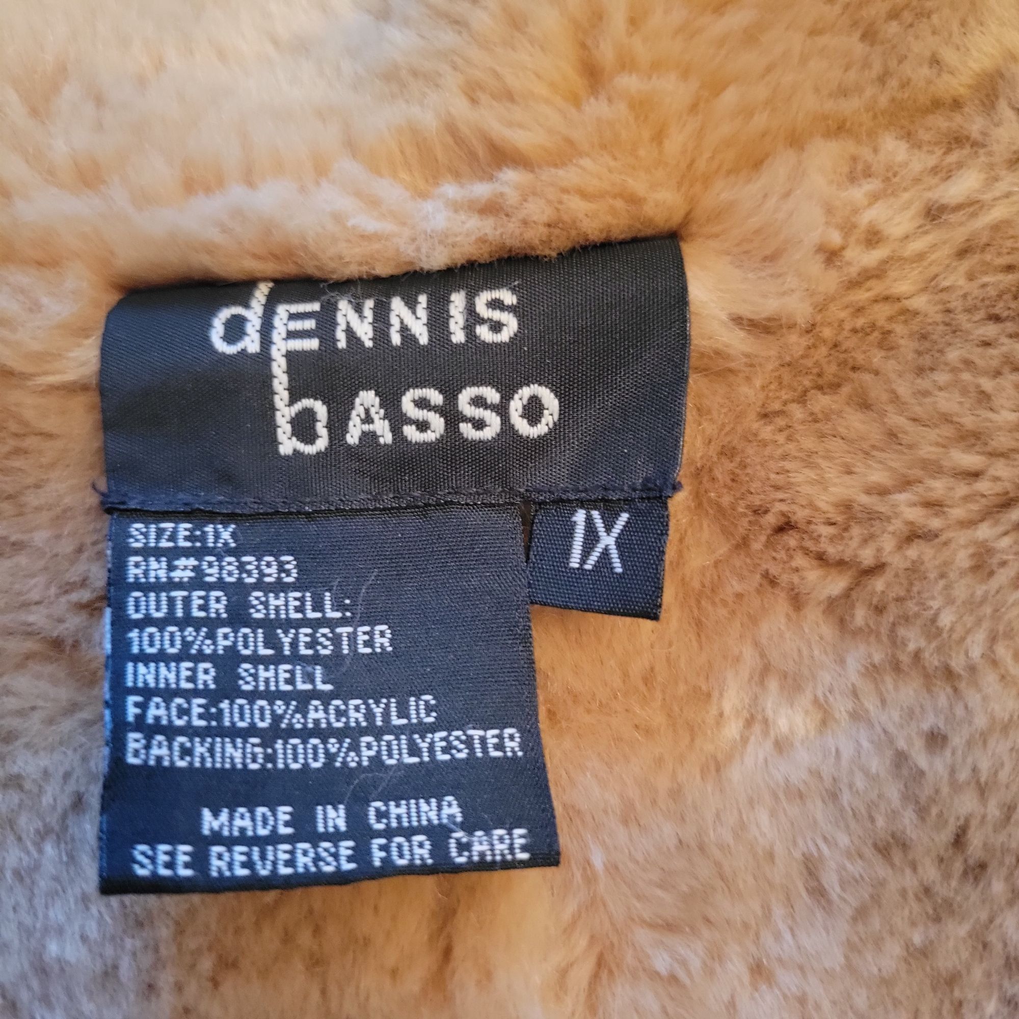 Other Dennis Basso Faux Fur Animal Print Coat 1X Winter Layering L Size XXL / US 16-18 / IT 52-54 - 2 Thumbnail