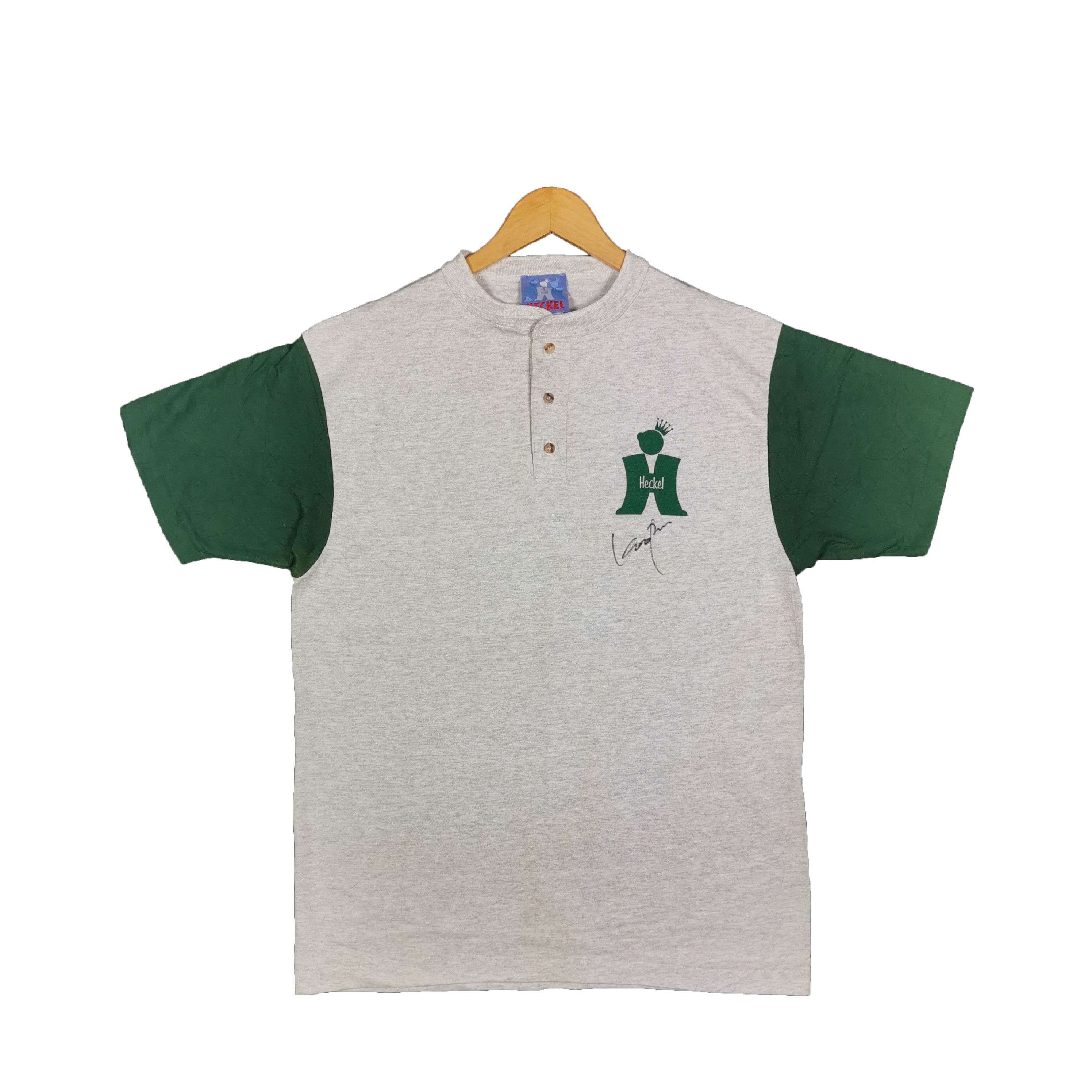 Vintage Vintage 90's Heckel T-shirt Baseball Heckel 37 Baseball Tee Size US L / EU 52-54 / 3 - 2 Thumbnail