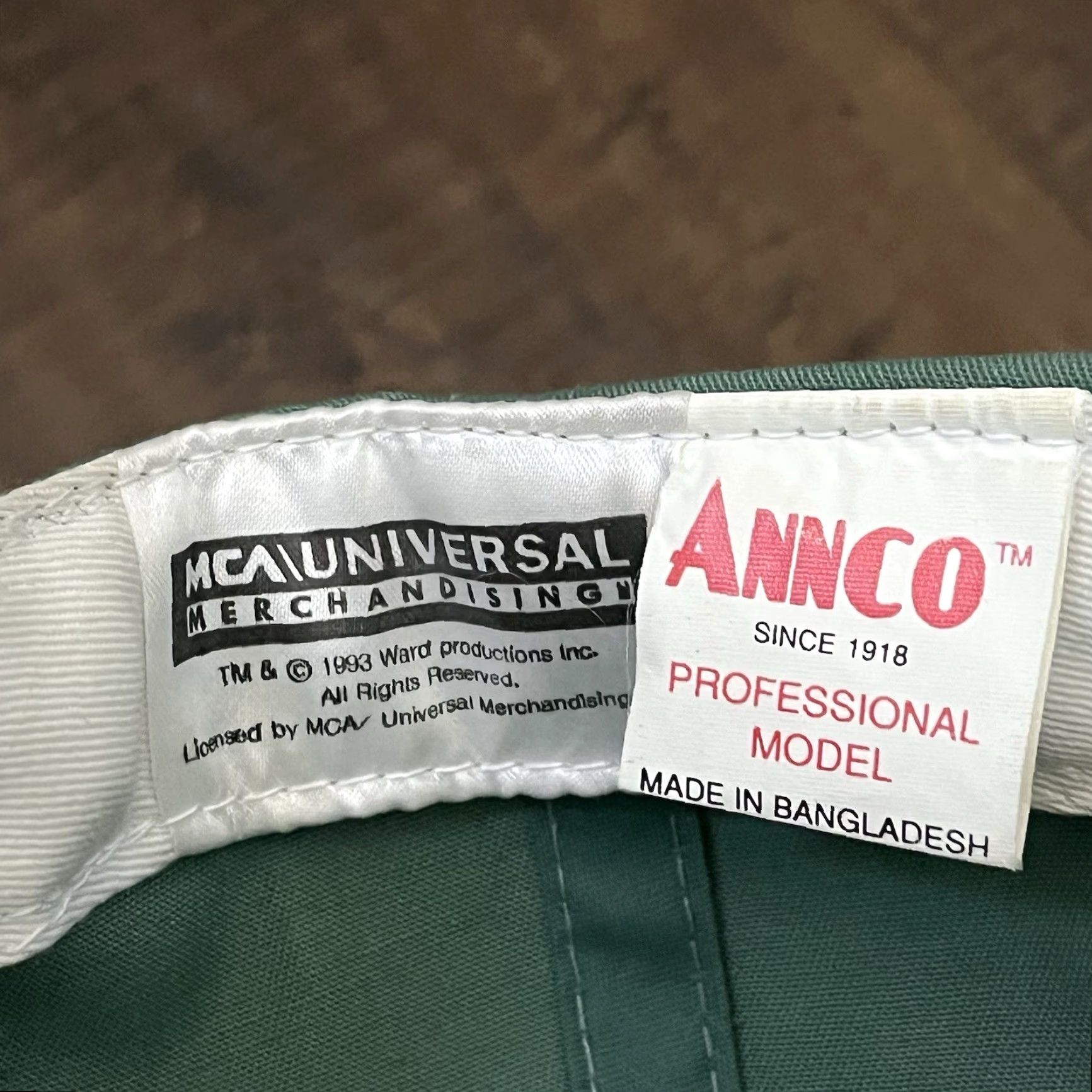 Vintage VINTAGE Annco 90s Cartoon Rocky & Bullwinkle Snapback Hat Men Adjustable Green Size ONE SIZE - 6 Thumbnail