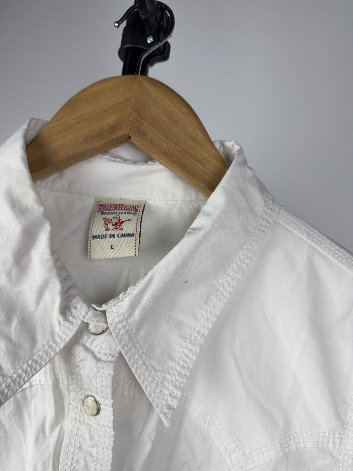 True Religion Y2K True Religion Western White Shirt Snap Button Size L / US 10 / IT 46 - 5 Thumbnail
