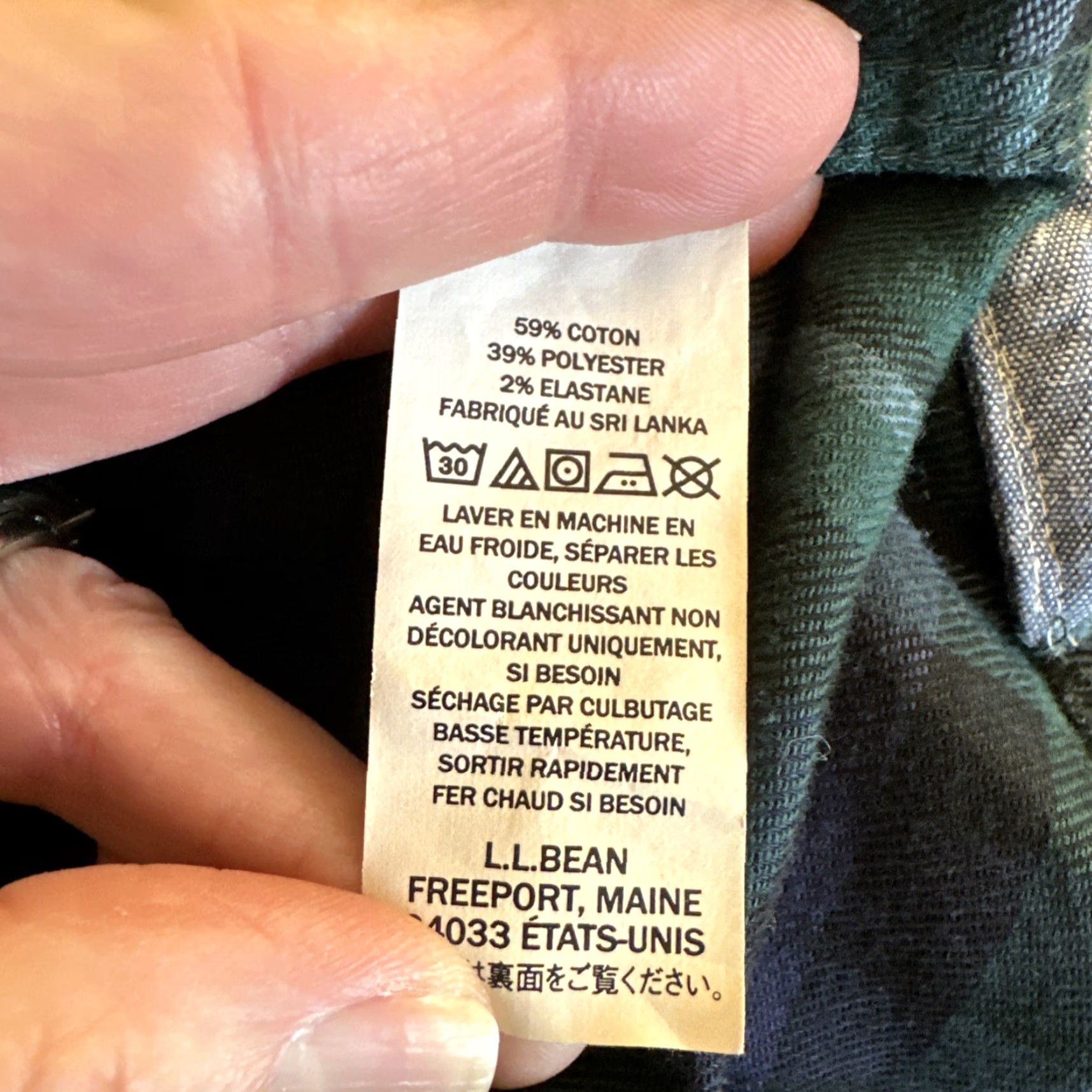 Vintage L.L. Bean Scotch Plaid Flannel Shirt XL Blue Pocket Button-Up Men's Size US XL / EU 56 / 4 - 8 Thumbnail