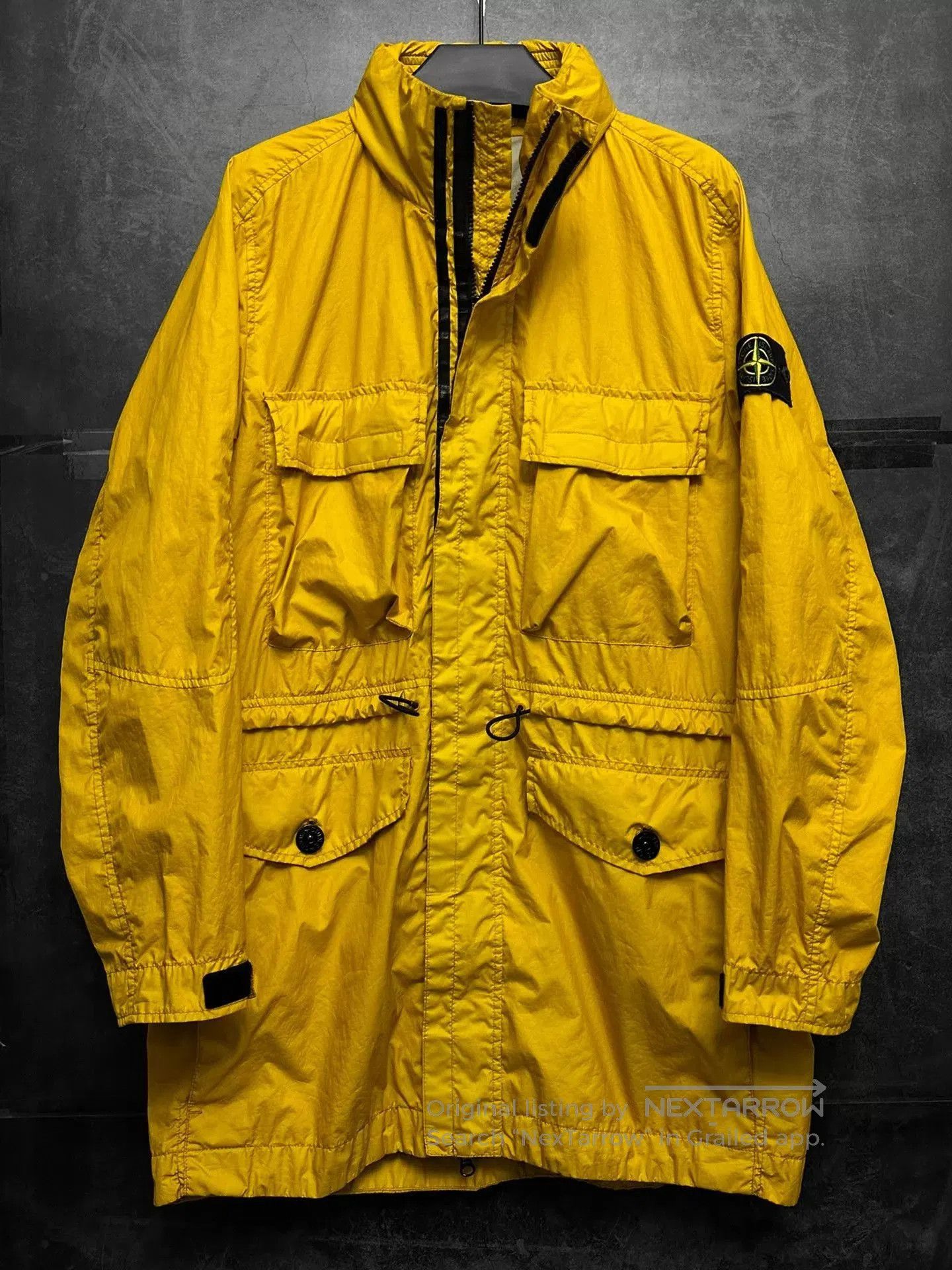 Stone Island Yellow Hooded Utility Jacket with Multiple Pockets. Size US M / EU 48-50 / 2 - 2 Thumbnail
