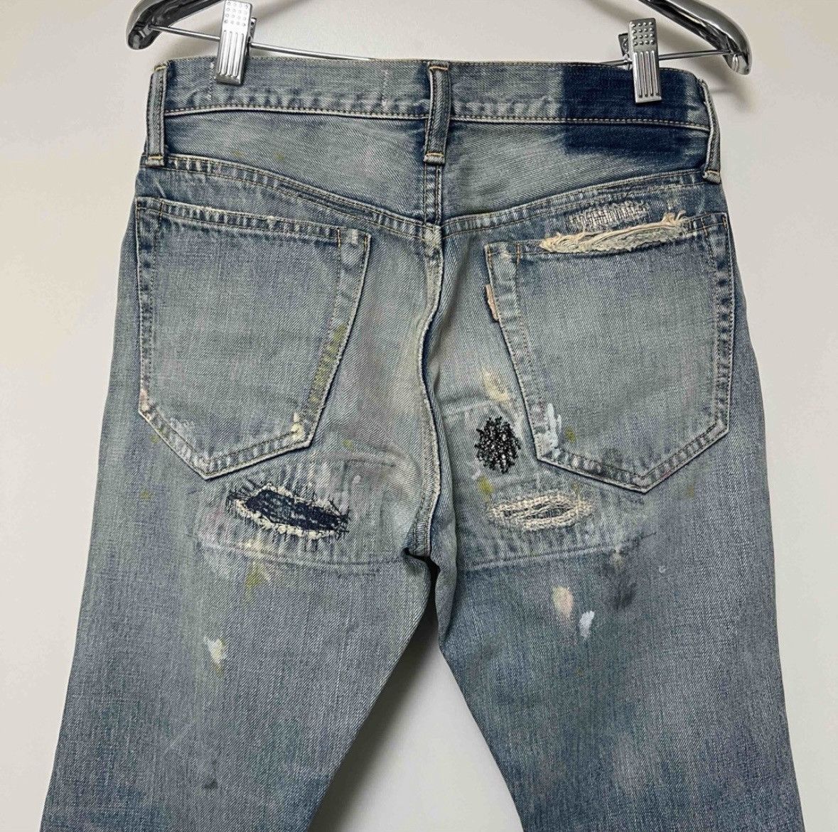 Kapital Kapital Boro Sashiko Patchwork Denim Pants Size US 28 / EU 44 - 4 Thumbnail