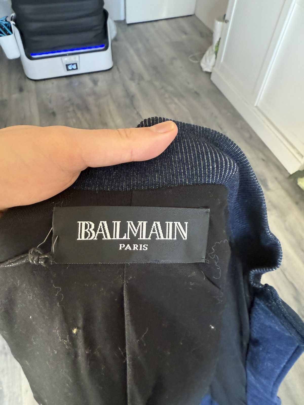 Balmain Quilted Padded-Shoulder Bomber Jacket Size US M / EU 48-50 / 2 - 11 Thumbnail
