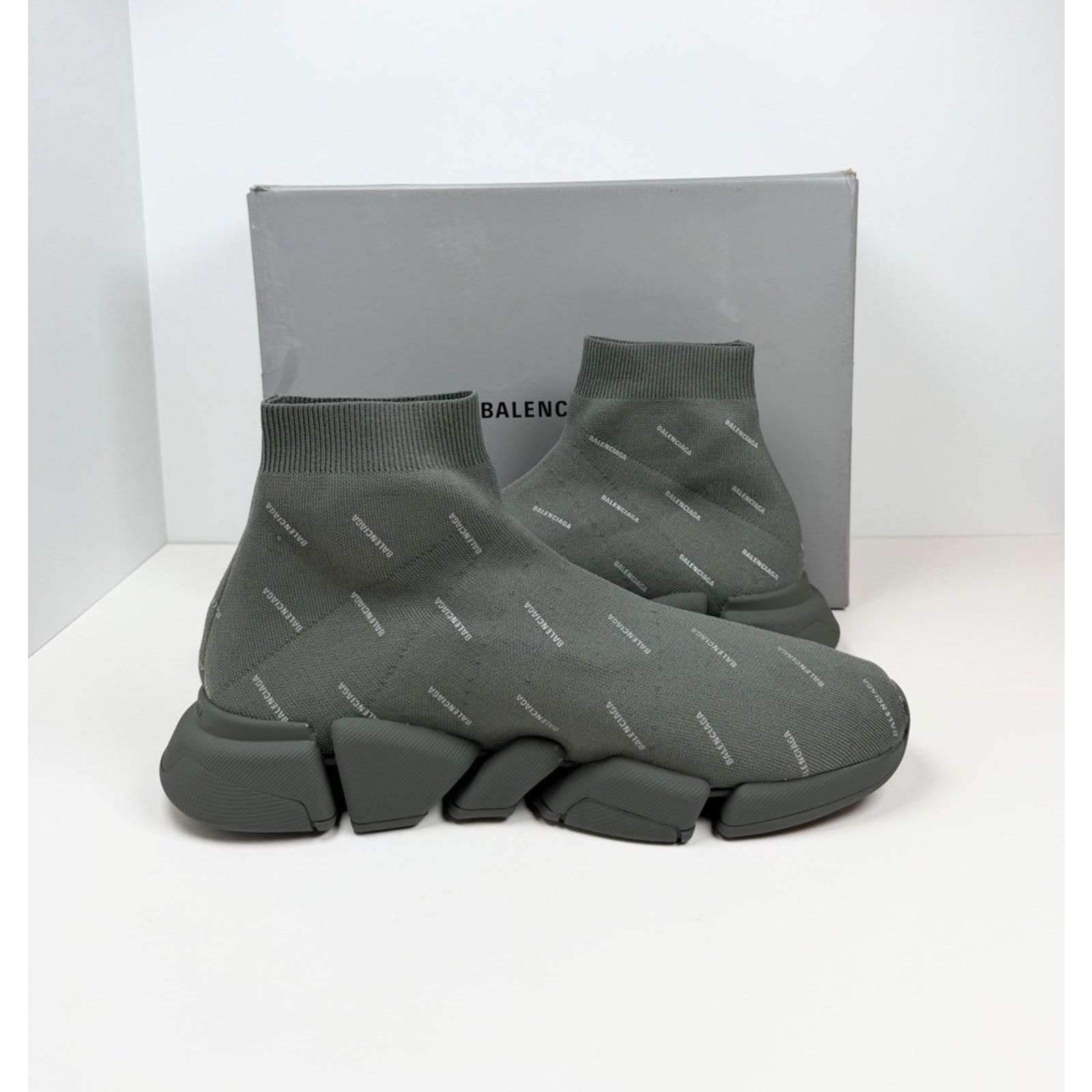 Balenciaga Size 46EU/13US - Balenciaga 2.0 Speed Olive Green NEW Size US 13 / EU 46 - 5 Thumbnail