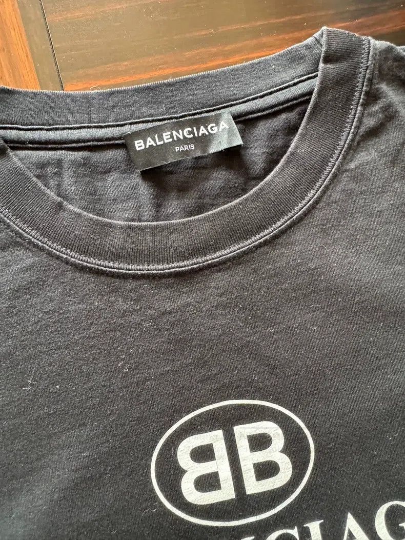 Balenciaga Balenciaga Black Short Sleeve T-Shirt Size US XL / EU 56 / 4 - 4 Thumbnail