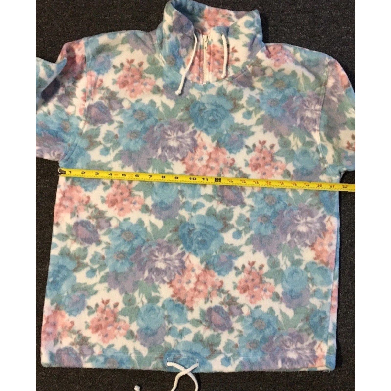 Vintage Vtg 90s Abstract Flower Art All Over Print Sweatshirt S Vaporwave Grunge Surf Skate Hoodie Women Size S / US 4 / IT 40 - 4 Thumbnail