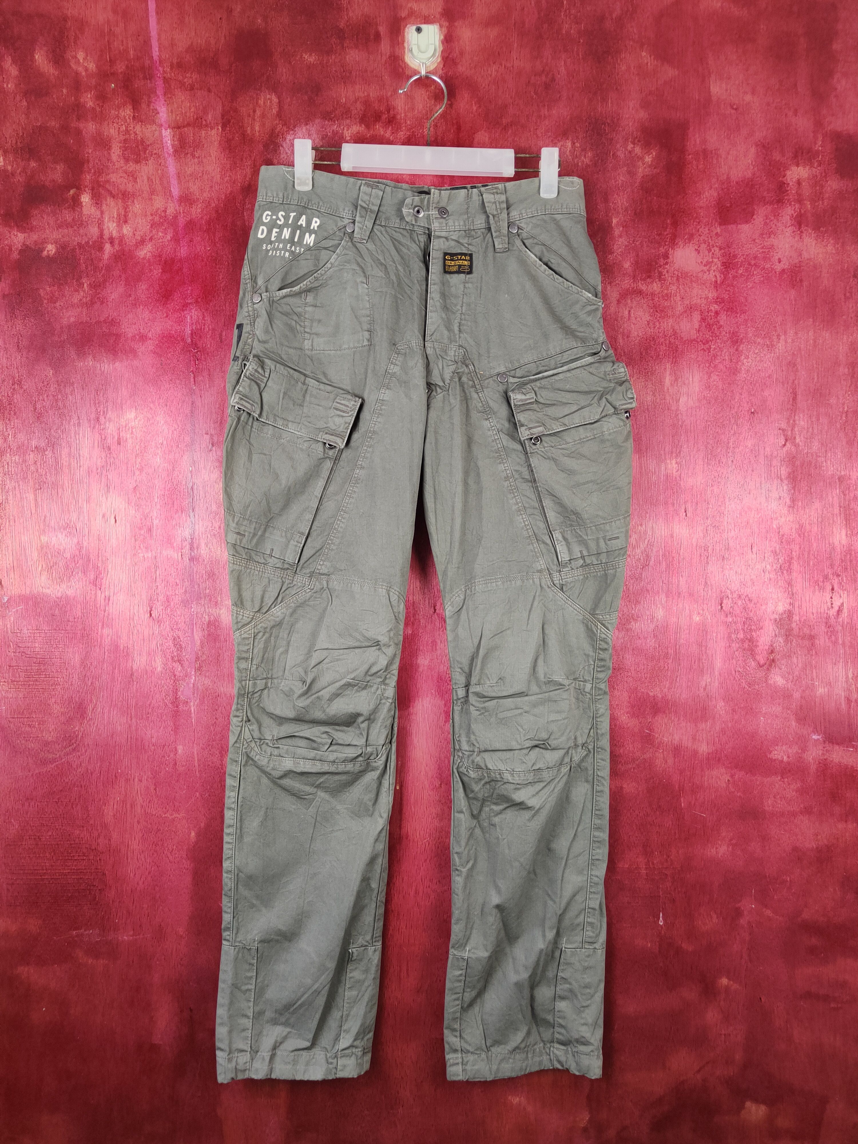 G-Star G-star Raw Olive Multipocket Tactical Cargo Pants #S1318DL Size US 28 / EU 44 - 1 Thumbnail