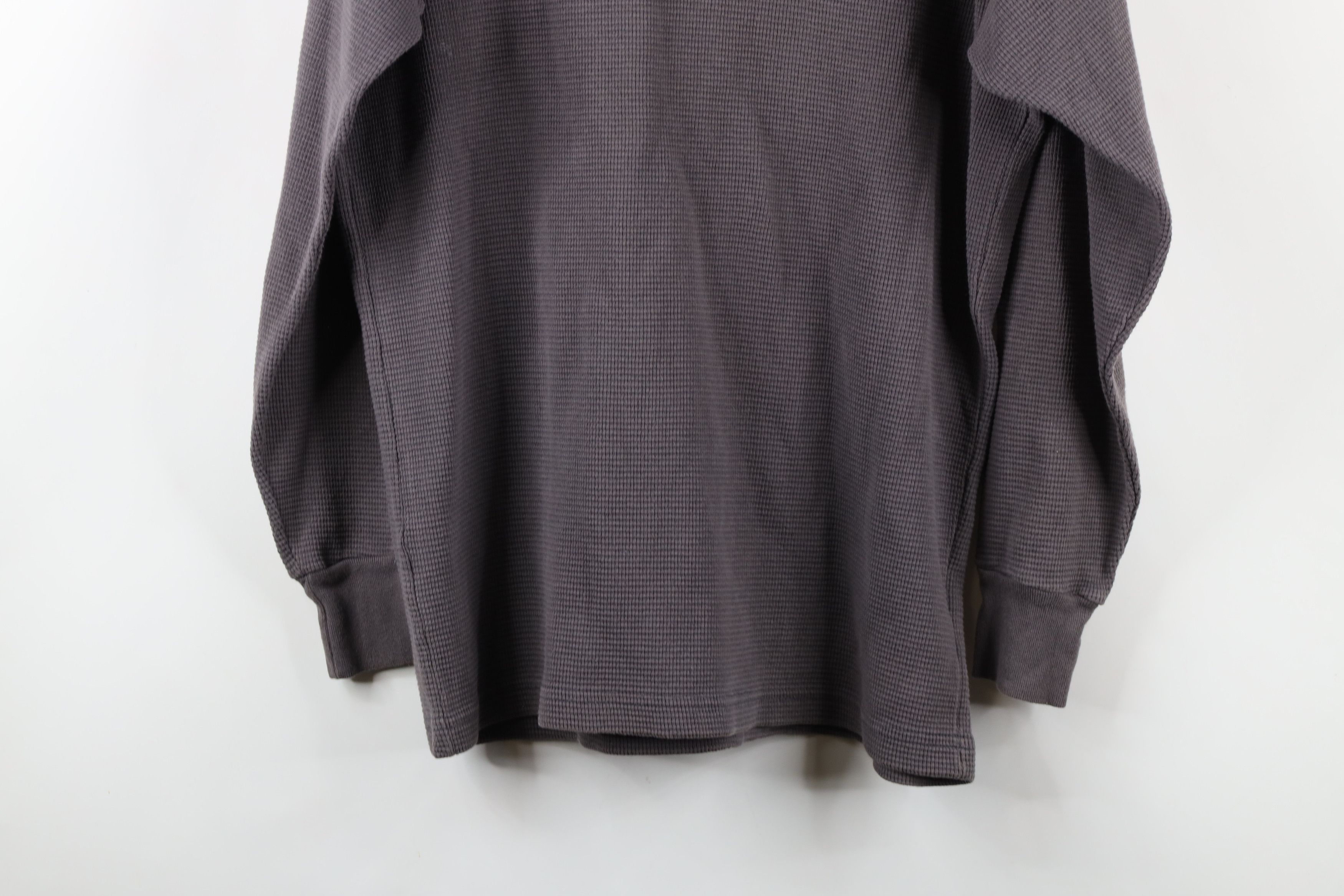 Vintage Vintage 90s Heavy Thermal Waffle Knit Long Sleeve T-Shirt Size US L / EU 52-54 / 3 - 13 Thumbnail