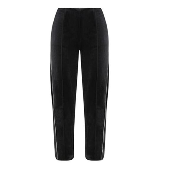 Emporio Armani Emporio Armani Velour Casual Pants Black size 10 Size 32" / US 10 / IT 46 - 1 Thumbnail