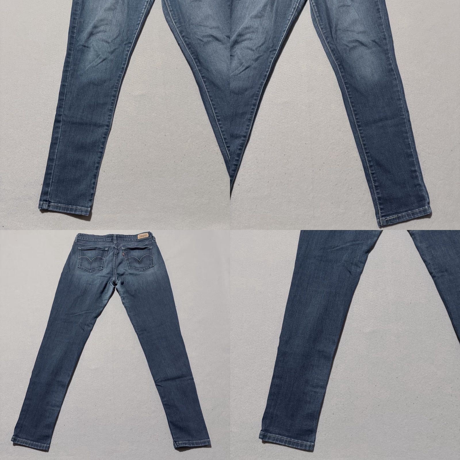 Levi's Levi’s Jeans Skinny Women Blue Low-Rise Slim-Fit Distressed Zip Fly 30x32 Size 32" / US 10 / IT 46 - 8 Thumbnail