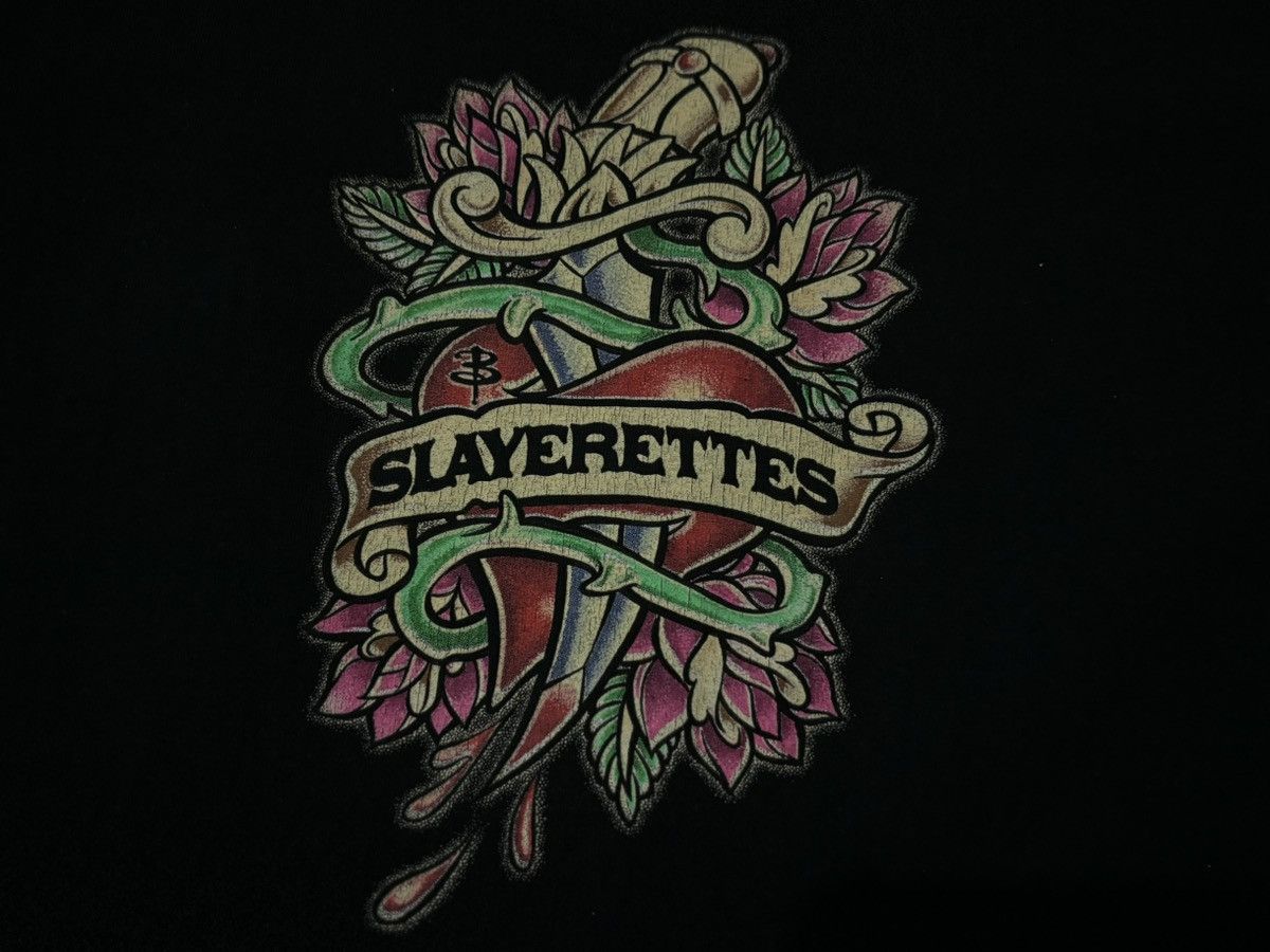 Vintage 🧛‍♂️”SLAYERETTES” Buffy The Vampire Slayer Tshirt 🧛‍♂️ Size US L / EU 52-54 / 3 - 2 Thumbnail