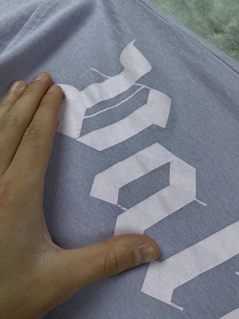Palm Angels Palm Angels Lilac Big Logo T Shirt Men Size L Size US L / EU 52-54 / 3 - 3 Thumbnail