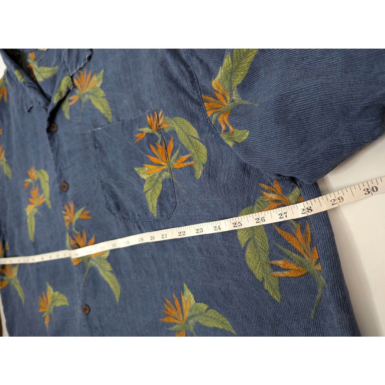 Tommy Bahama Tommy Bahama Shirt Mens 2XL Silk Floral Birds Of Paradise Loop Collar Hawaiian Blue Size US XXL / EU 58 / 5 - 5 Thumbnail