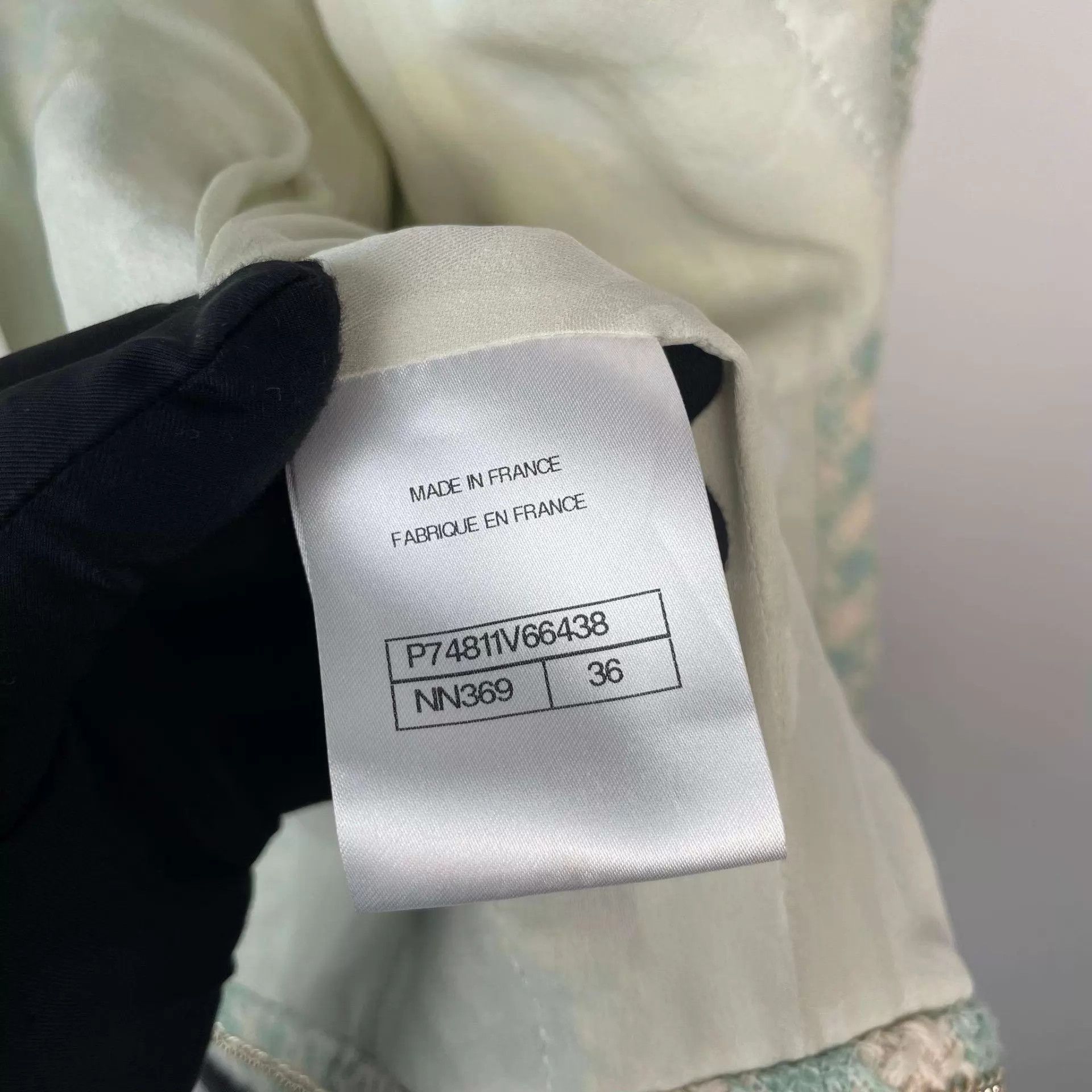 Chanel Chanel 23S light blue tweed short jacket 36 Size XS / US 0-2 / IT 36-38 - 6 Thumbnail