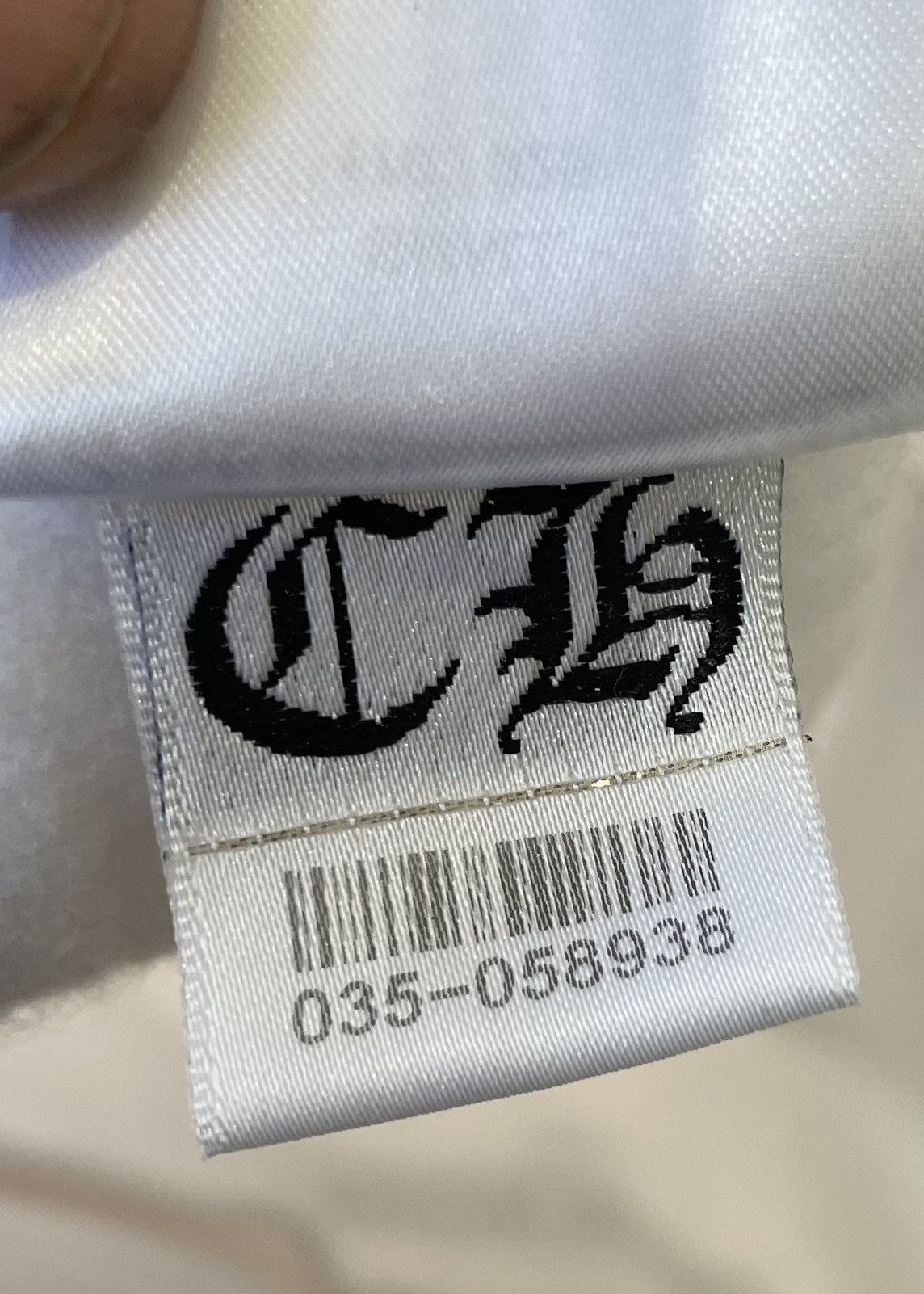 Chrome Hearts Chrome Hearts Neck Logo Cross Longsleeve White/Neon Size US L / EU 52-54 / 3 - 11 Thumbnail