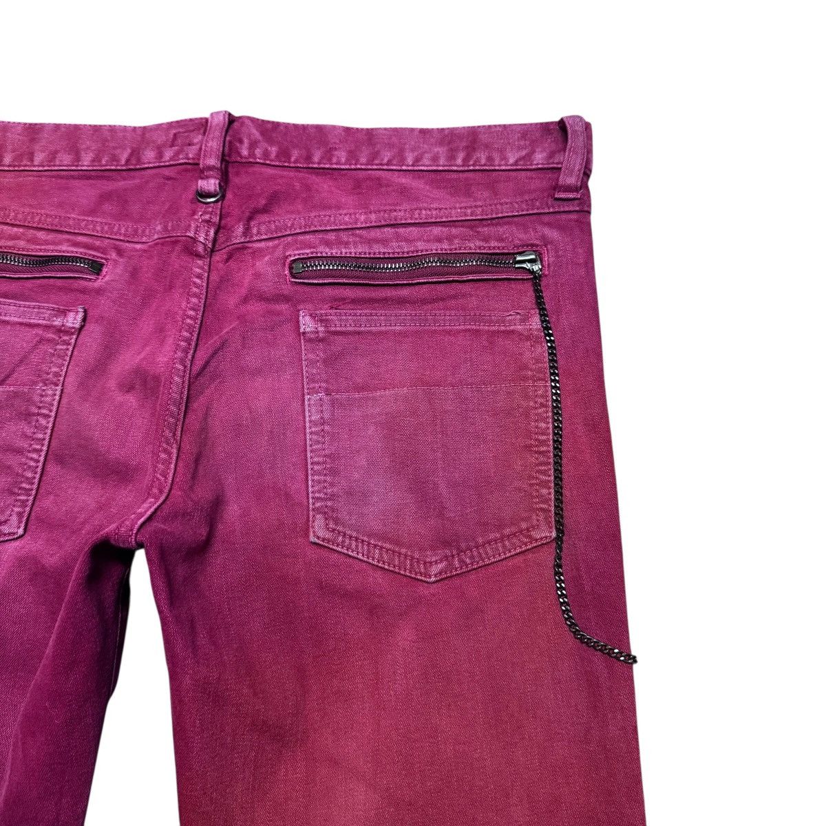 Schlussel Schlussel Brass Red Denim Skinny Jeans Size US 32 / EU 48 - 12 Thumbnail