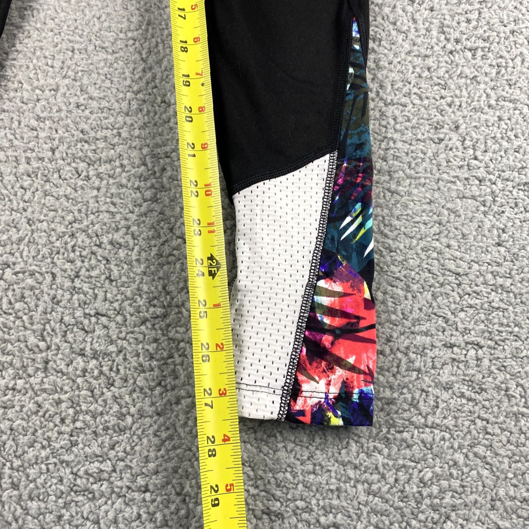 Vintage Victoria's Secret PINK Leggings - Women's XS Black Elastic Waist Jegging Activewear 39-29 Cross Theme Size 26" / US 2 / IT 38 - 6 Thumbnail