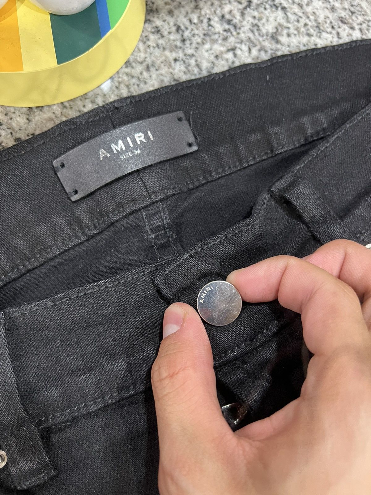 Amiri Amiri Jean Mx1 Black Thrasher Size US 34 / EU 50 - 3 Thumbnail