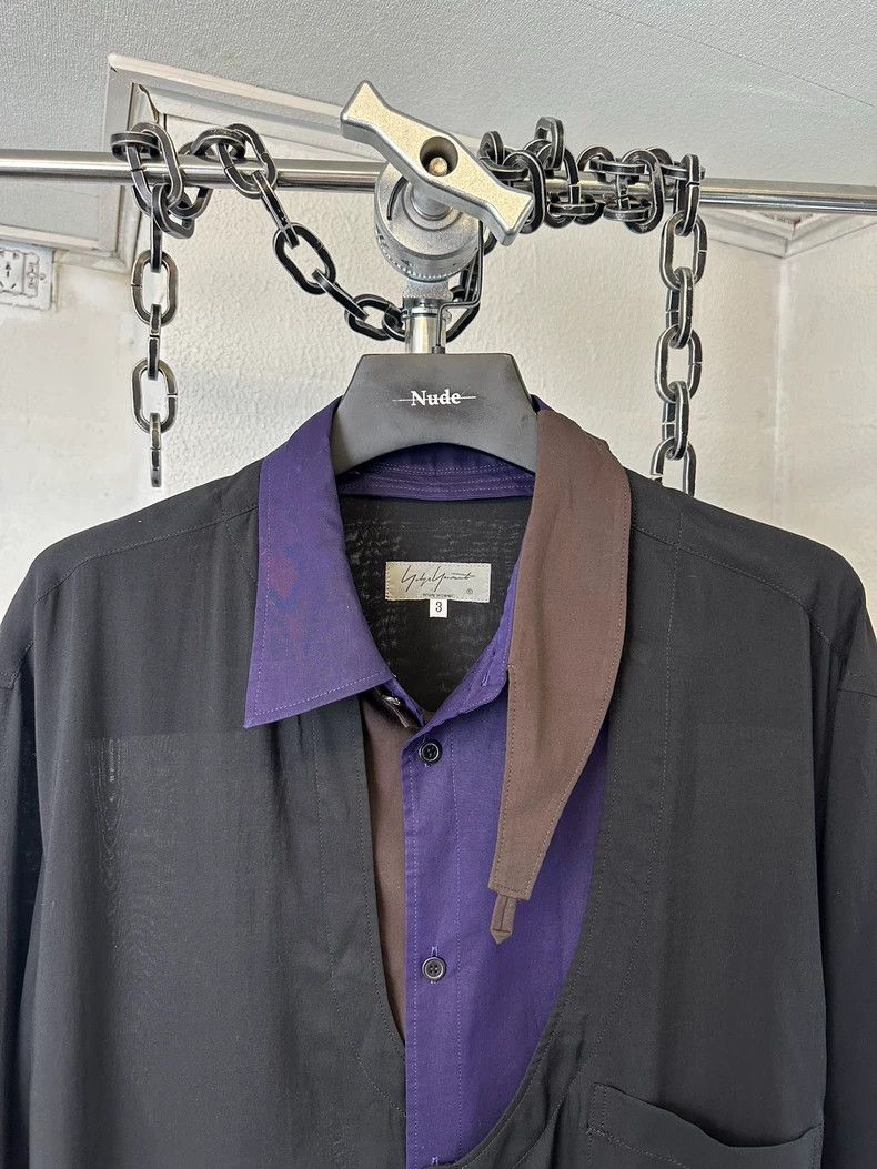 Yohji Yamamoto yohji yamamoto 19SS Paneled Long Shirt 2502-Nextarrow Size US L / EU 52-54 / 3 - 3 Thumbnail